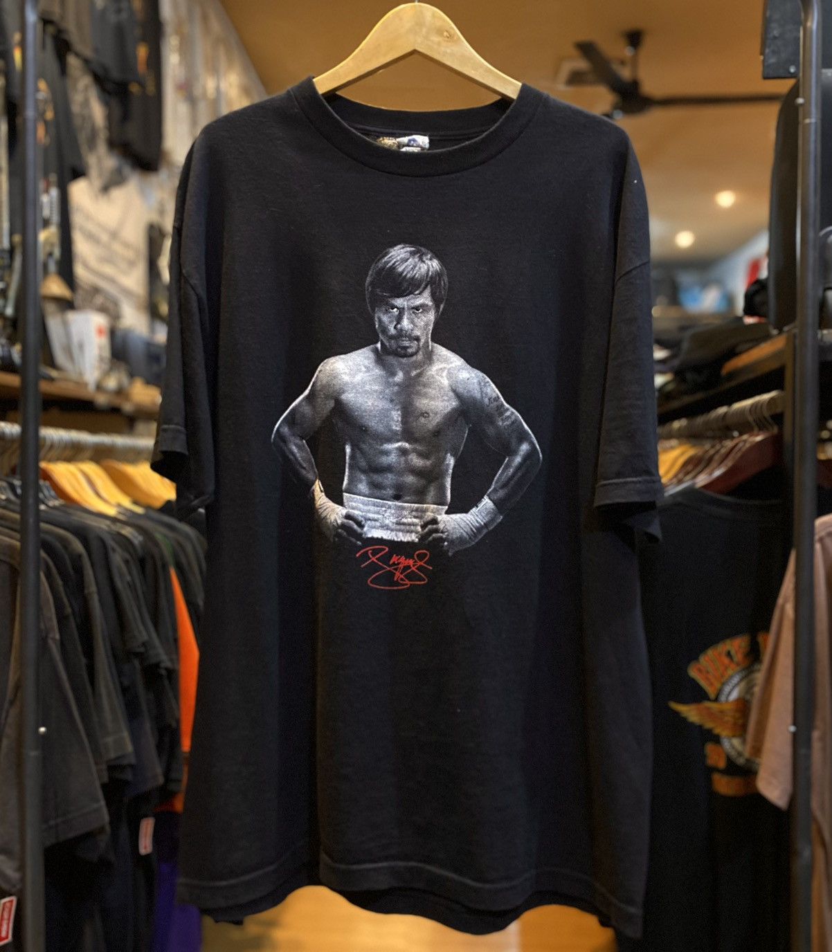 Alstyle Tshirt Manny Pacman Pacquiao Legend Boxing Record Story tee Size US XL / EU 56 / 4 - 1 Thumbnail