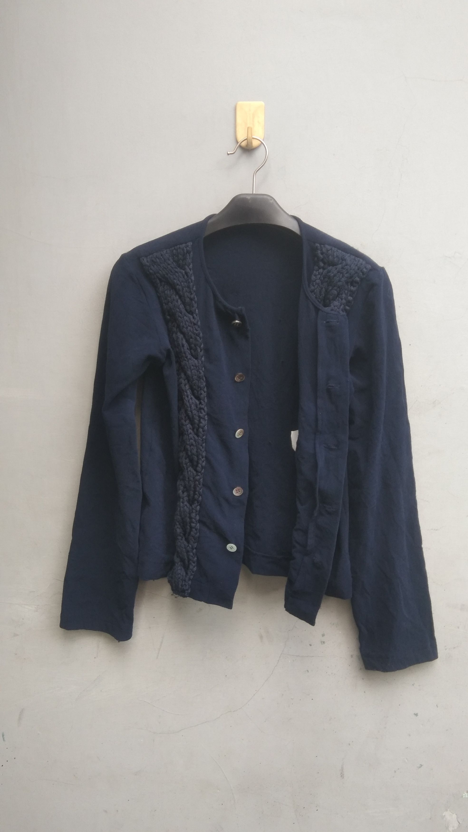 Comme des Garcons CDG 1996 navy tops cardigan Size S / US 4 / IT 40 - 8 Thumbnail
