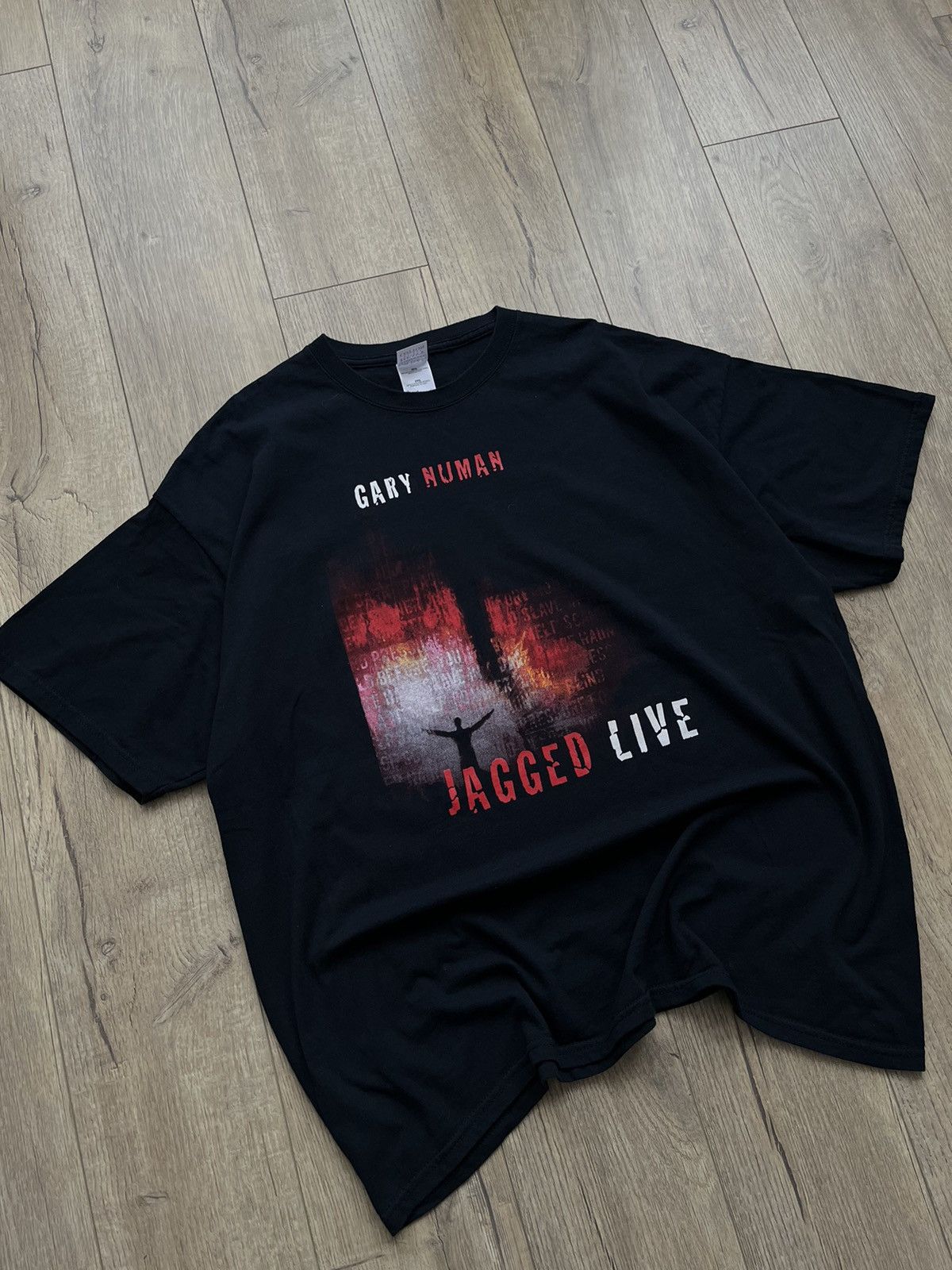 Band Tees × Vintage Vintage Gary Numan (JAGGED LIVE) Very Rare Shirt Size US XL / EU 56 / 4 - 2 Thumbnail