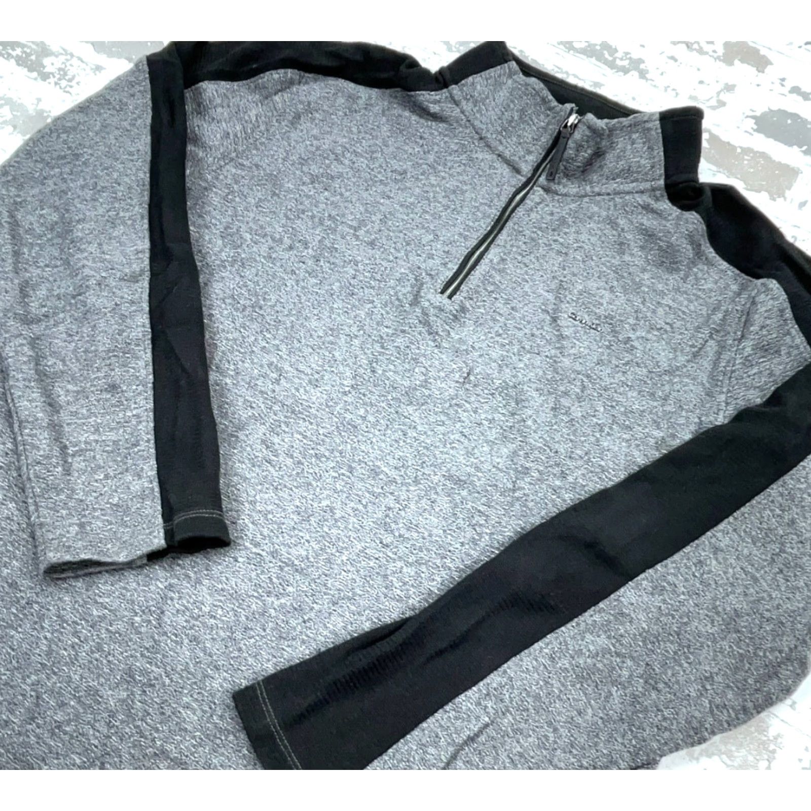 Calvin Klein Calvin Klein Sweater Adult L Gray Knit 1/4 Zip All Seasons Lightweight Logo Mens Size US L / EU 52-54 / 3 - 2 Thumbnail