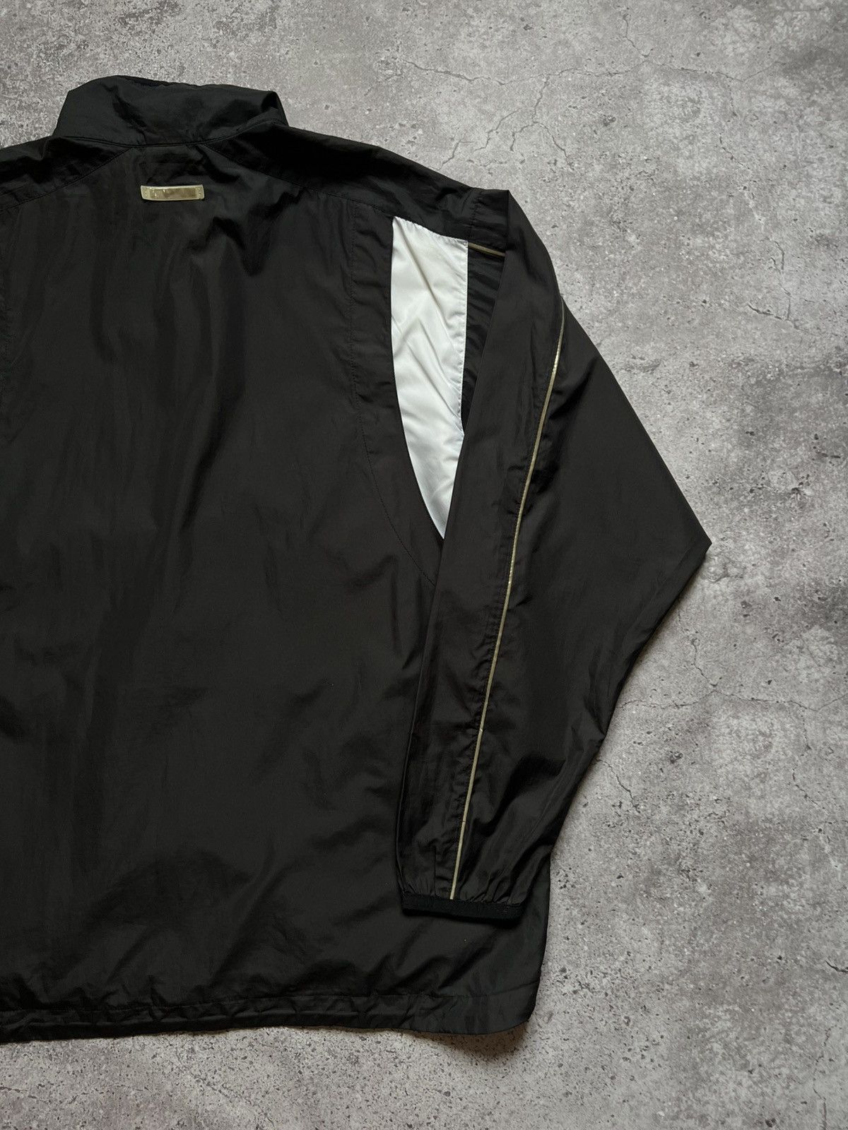 Nike × Vintage Vintage Nike 90s Nylon Track Jacket Black Size US XL / EU 56 / 4 - 11 Thumbnail