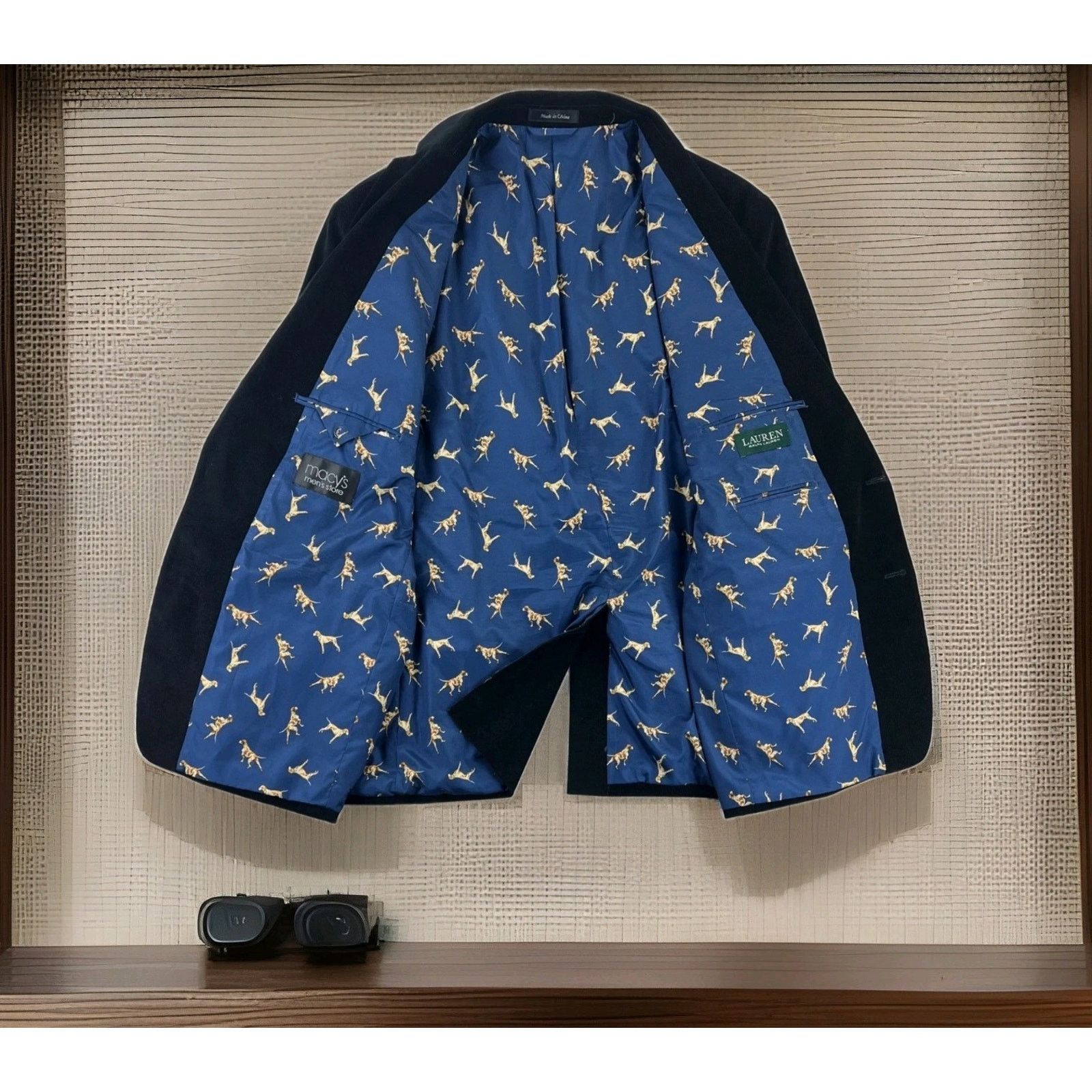 Lauren Ralph Lauren Lauren Ralph Lauren Corduroy Blazer 40 Dog Print Elbo Patche Size 40R - 5 Thumbnail