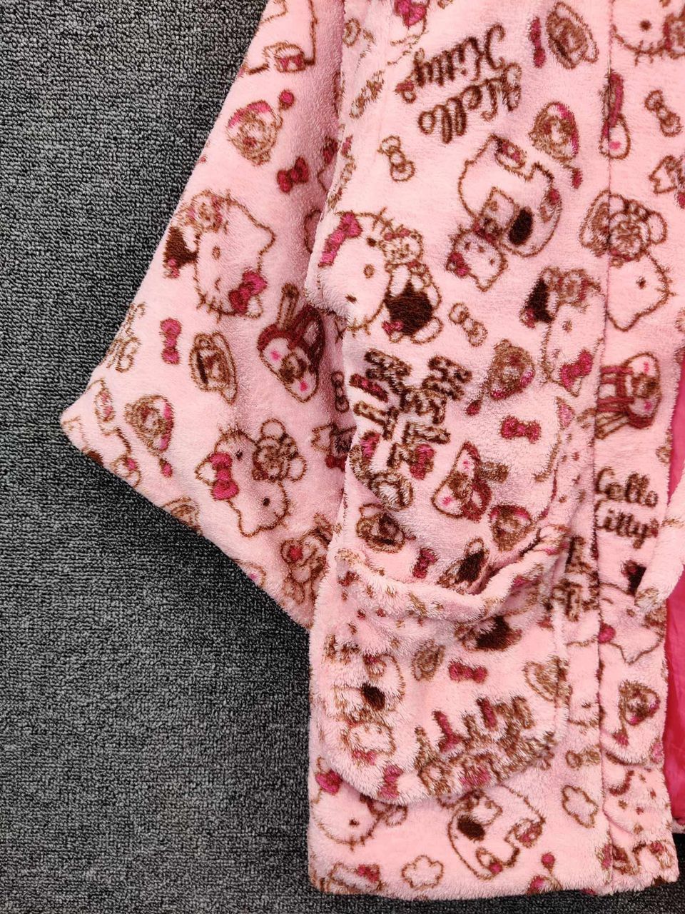 Anime Hello Kitty 40th Anniversary Fleece Kimono Jacket Size US M / EU 48-50 / 2 - 4 Thumbnail