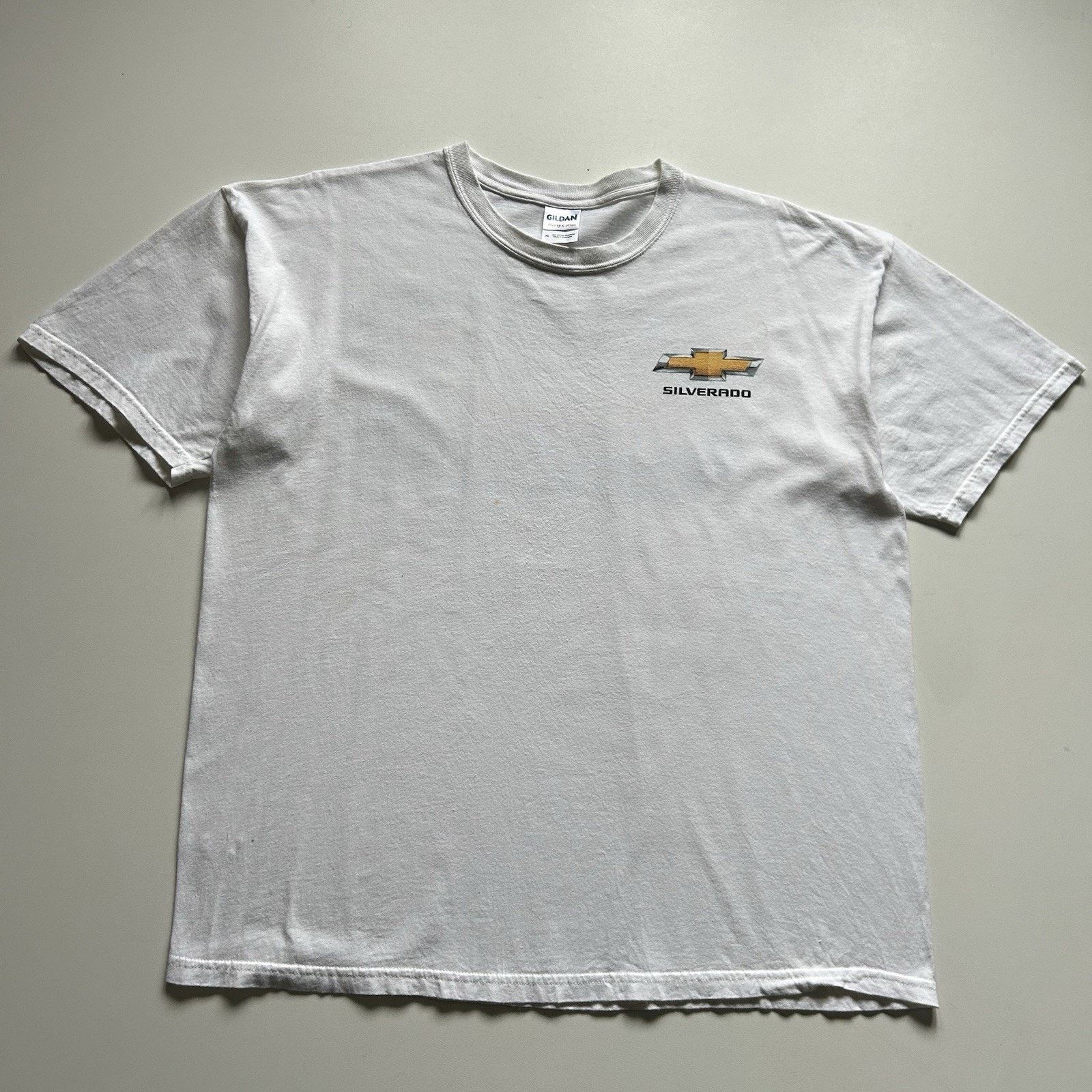 Chevrolet × Gildan × Vintage Vintage Chevy Silverado Shirt XL White Y2K Chevrolet Promo Size US XL / EU 56 / 4 - 3 Thumbnail