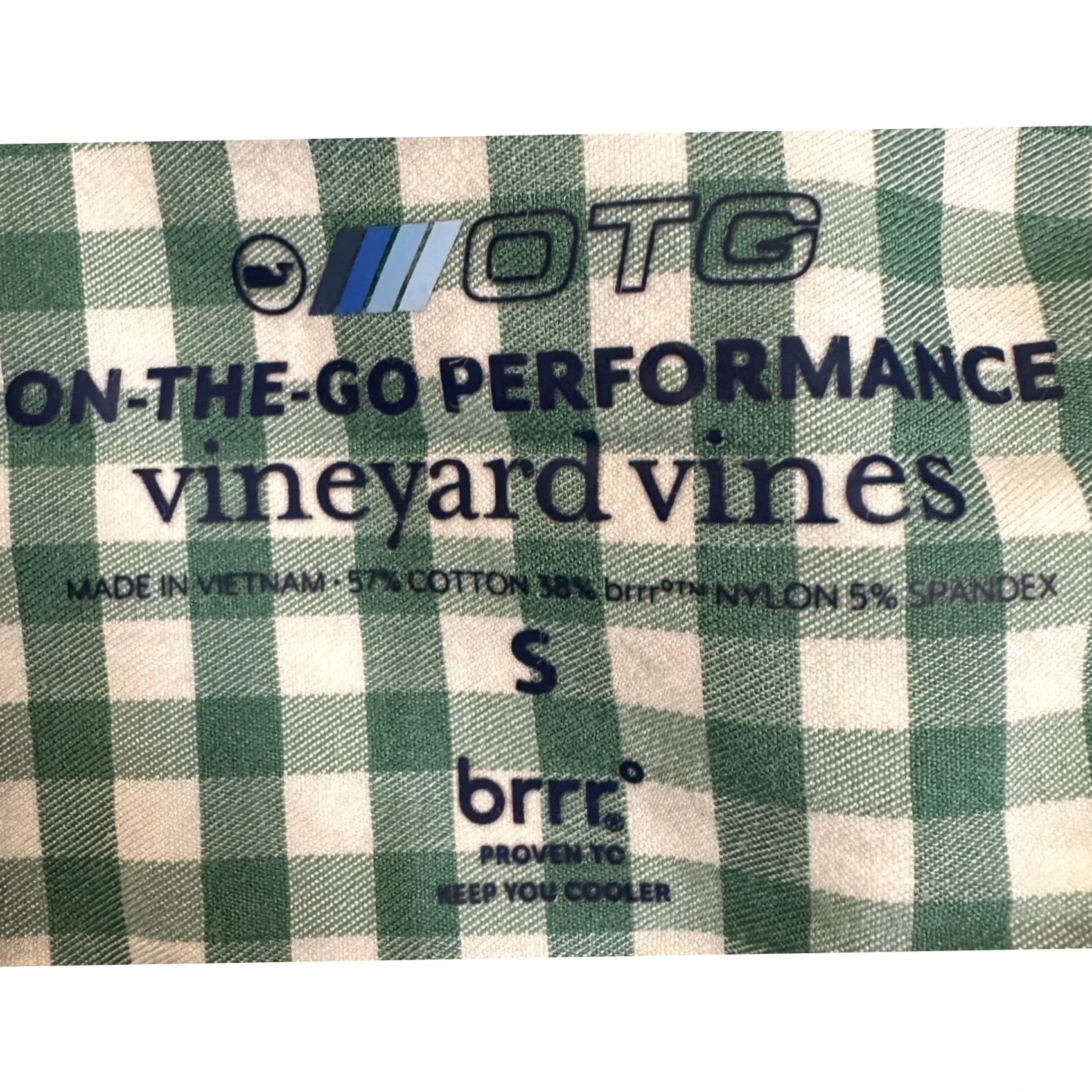 Vineyard Vines Vineyard Vines Button-Down Shirt Mens Small Green Check Brrr On The Go Stretch Size US S / EU 44-46 / 1 - 4 Thumbnail