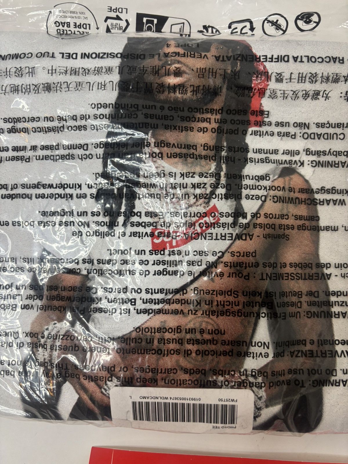 Supreme Supreme Playboi Carti Tee Woodland Camo Size Large Size US L / EU 52-54 / 3 - 1 Thumbnail