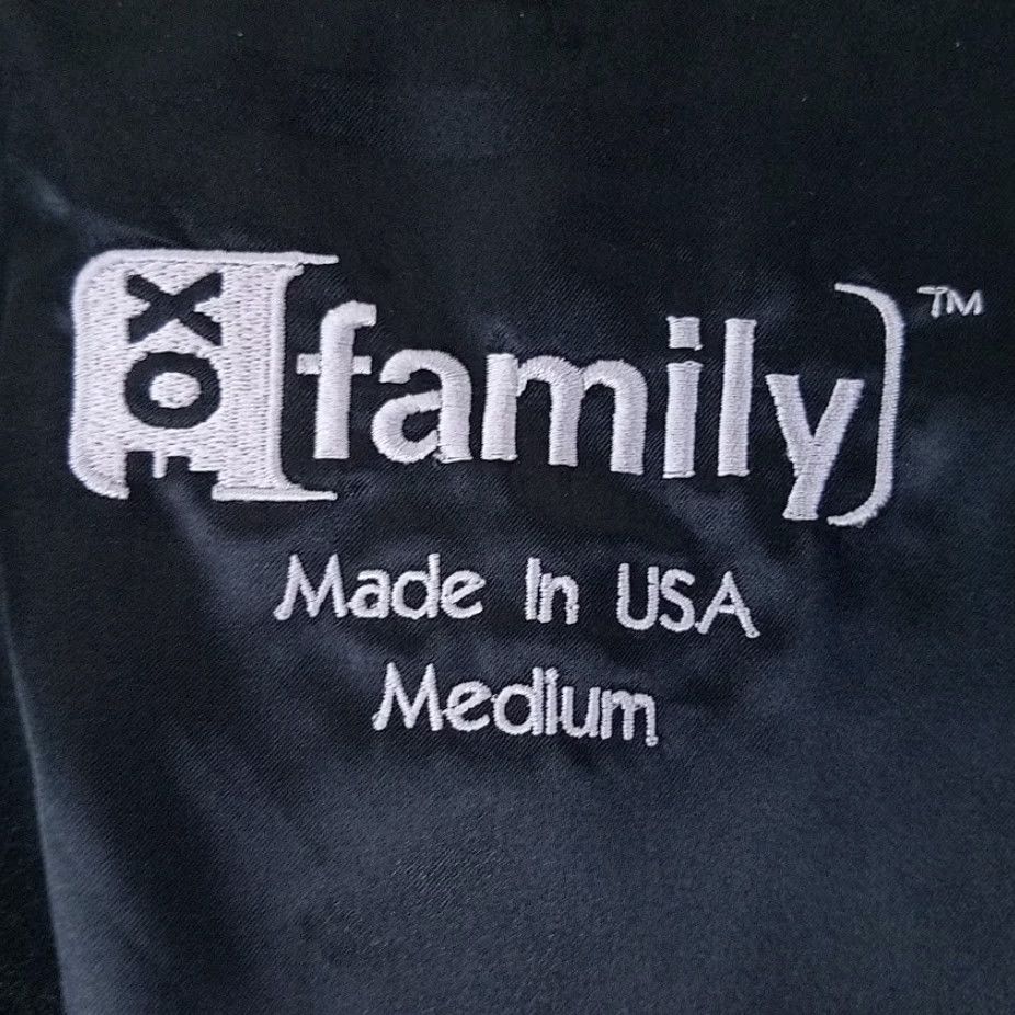 Vintage VINTAGE Fox Family Studio Jacket Network Executive Crew Made In USA Mens M Blue Bomber Jacket Size US M / EU 48-50 / 2 - 6 Thumbnail