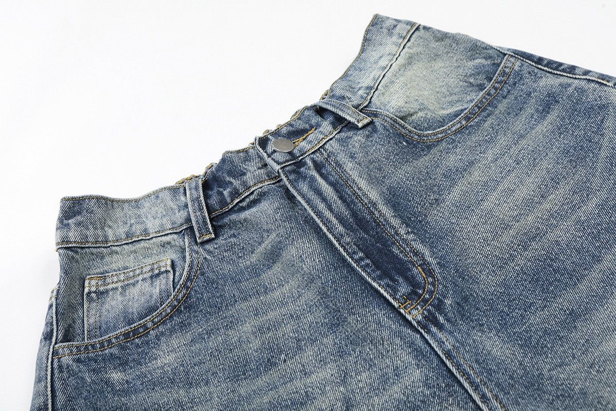 Vintage Men's Retro Washed Trendy Loose Denim Shorts Size US 32 / EU 48 - 3 Thumbnail