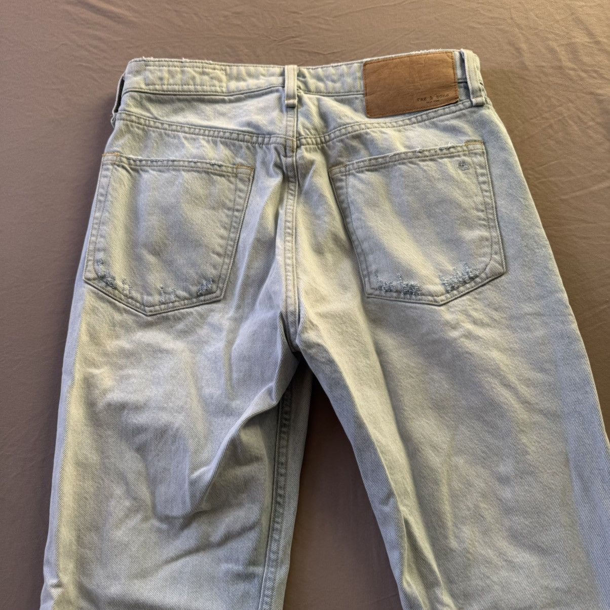 Rag & Bone Rag & Bone Maya High-Rise Slim Fit Destroyed Jeans Size 28" / US 6 / IT 42 - 6 Thumbnail