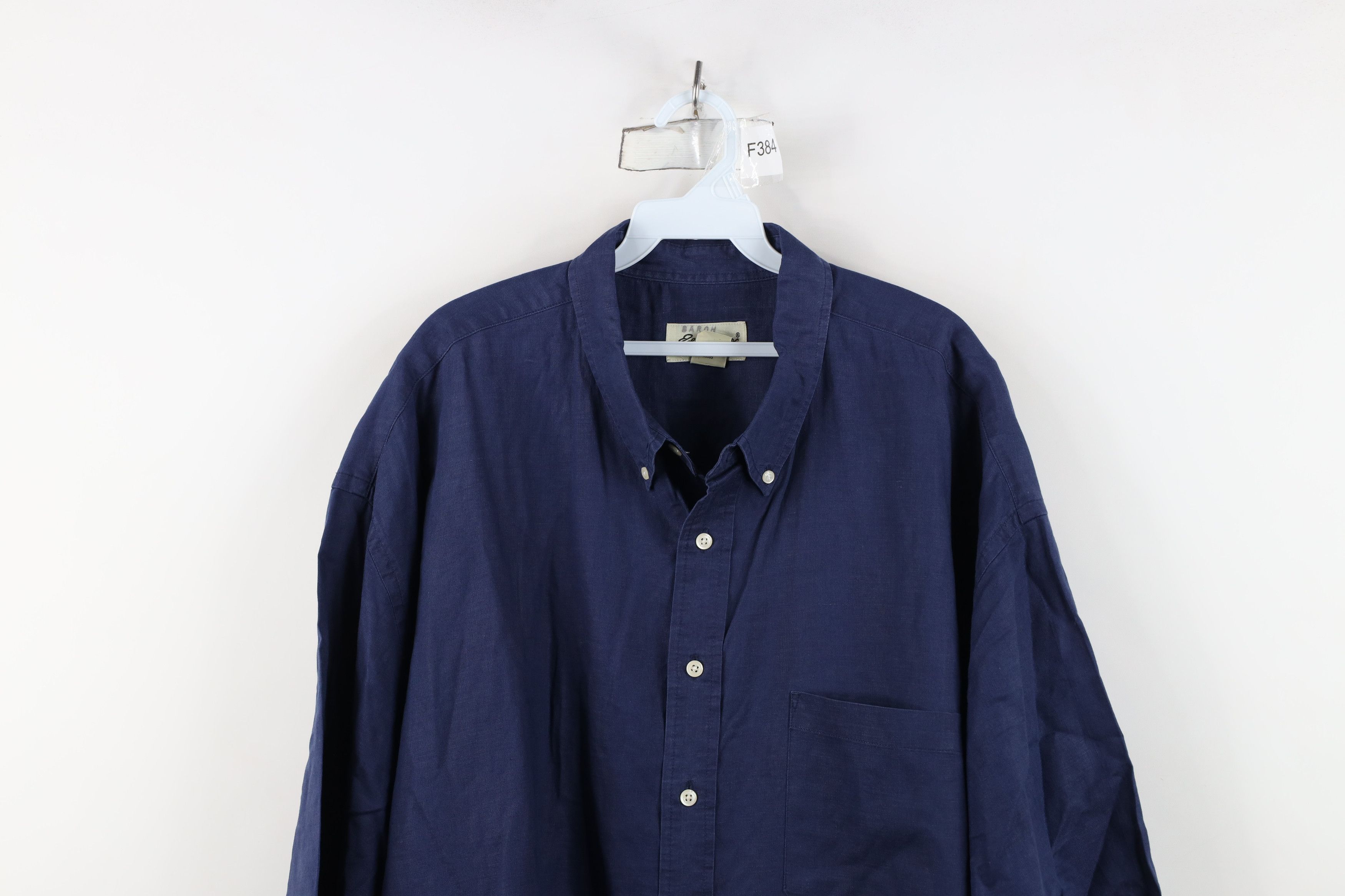 Eddie Bauer Vintage 90s Eddie Bauer Faded Linen Collared Button Shirt Size US XXL / EU 58 / 5 - 2 Thumbnail