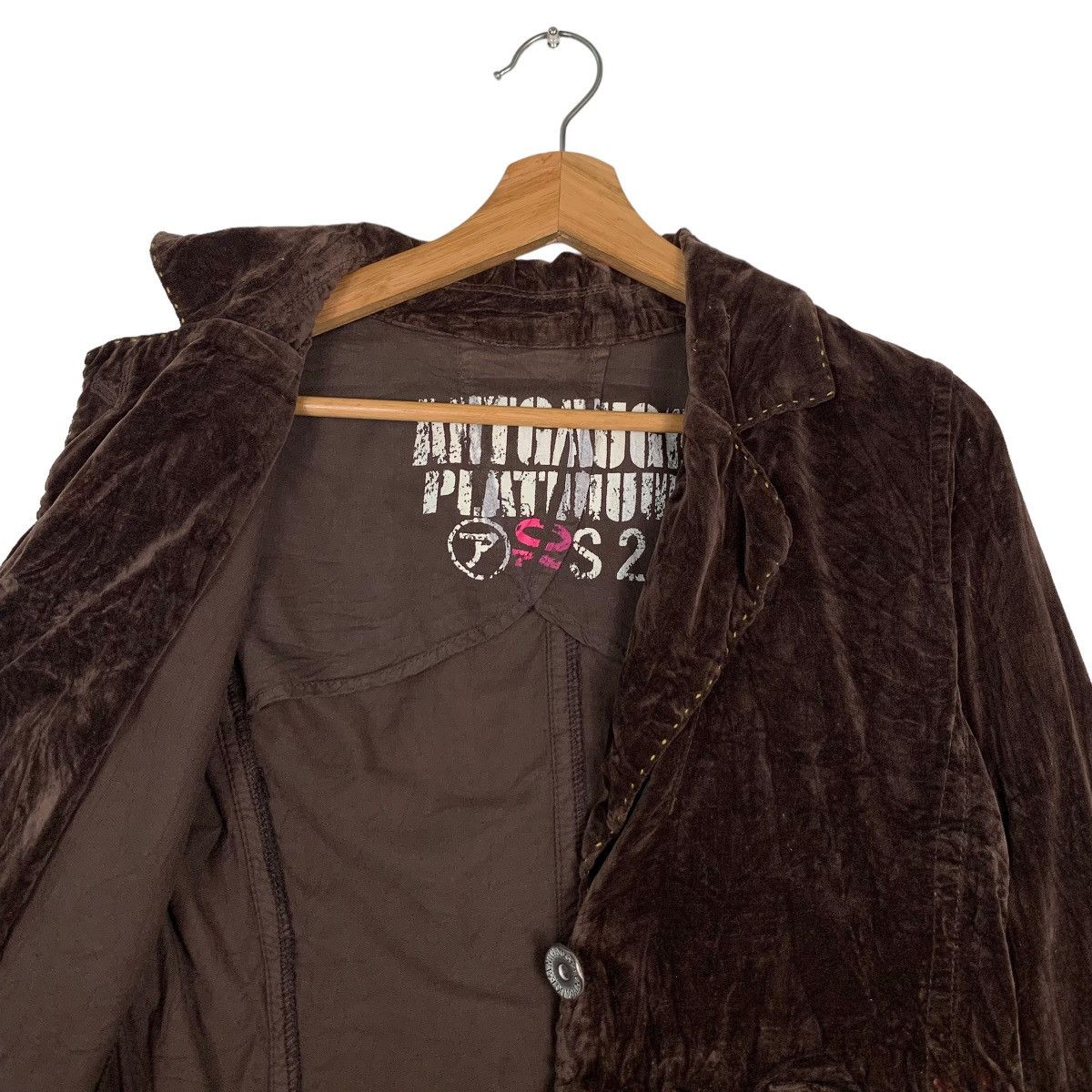Japanese Brand ANTGAUGE PLATINUM Punk Velvet Casual Jacket #0006-C1 Size S / US 4 / IT 40 - 12 Thumbnail