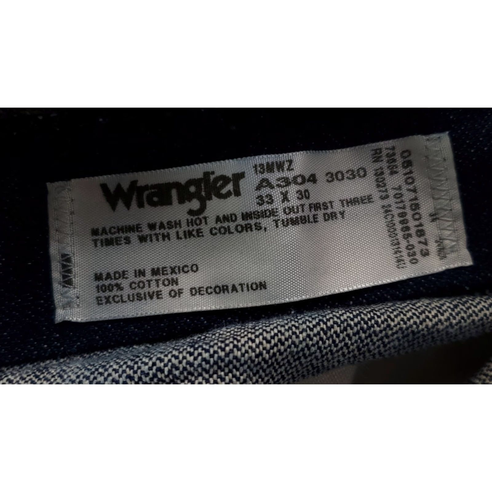 Wrangler VINTAGE Wrangler Jeans 13MWZ VTG 90s Blue Mens 33x30 Size US 33 - 5 Thumbnail