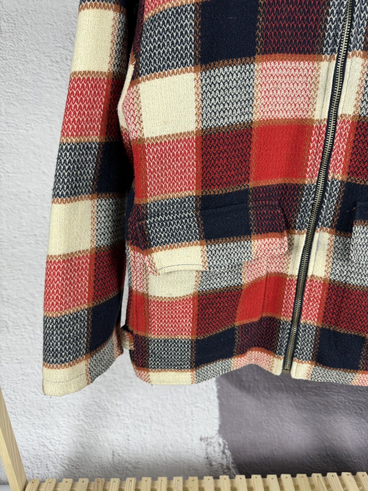 Flannel Bonaventure France vintage flannel full zip shirt jacket Size US S / EU 44-46 / 1 - 4 Thumbnail