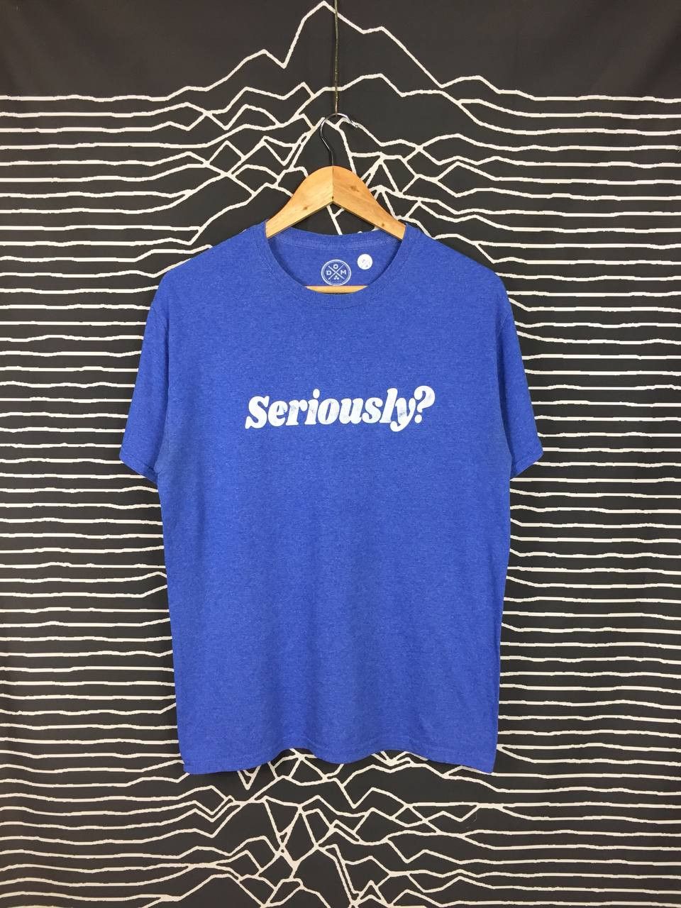 Vintage ODM Seriously? Wording Statement Humor Tee Size US M / EU 48-50 / 2 - 1 Thumbnail