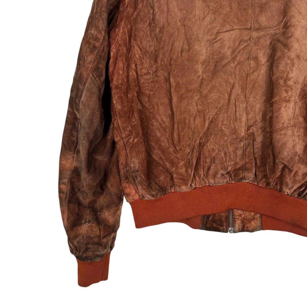 Vintage Vintage Eriksons Paris Motorcycle Suede Leather Jacket Size US L / EU 52-54 / 3 - 8 Thumbnail