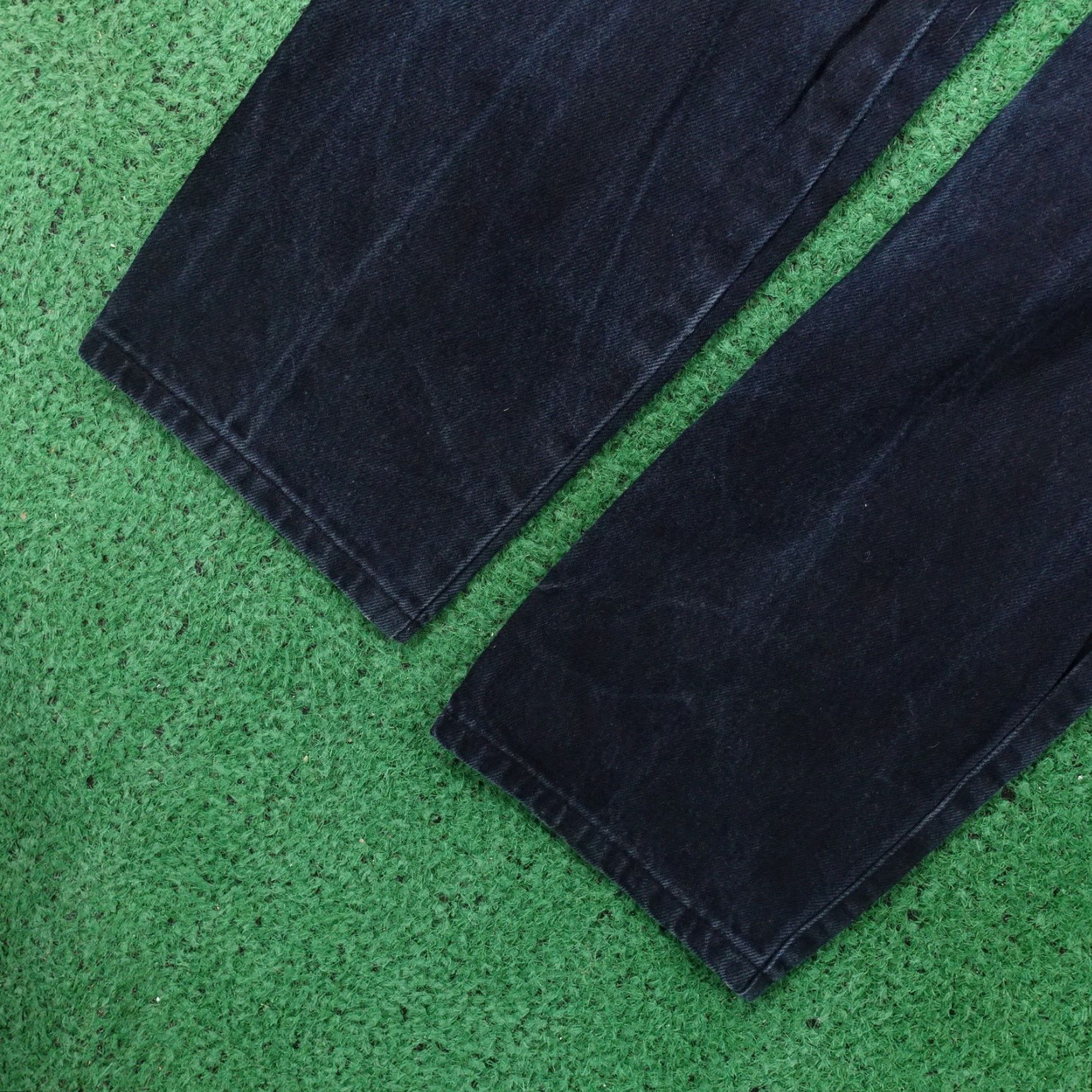 Denime VINTAGE ROUGHRIDER WESTERN DENIM JEANS Womens Plus Size 16 Blue Dark Wash 36" Inseam USA Made Size 38" / US 16 / IT 52 - 4 Thumbnail