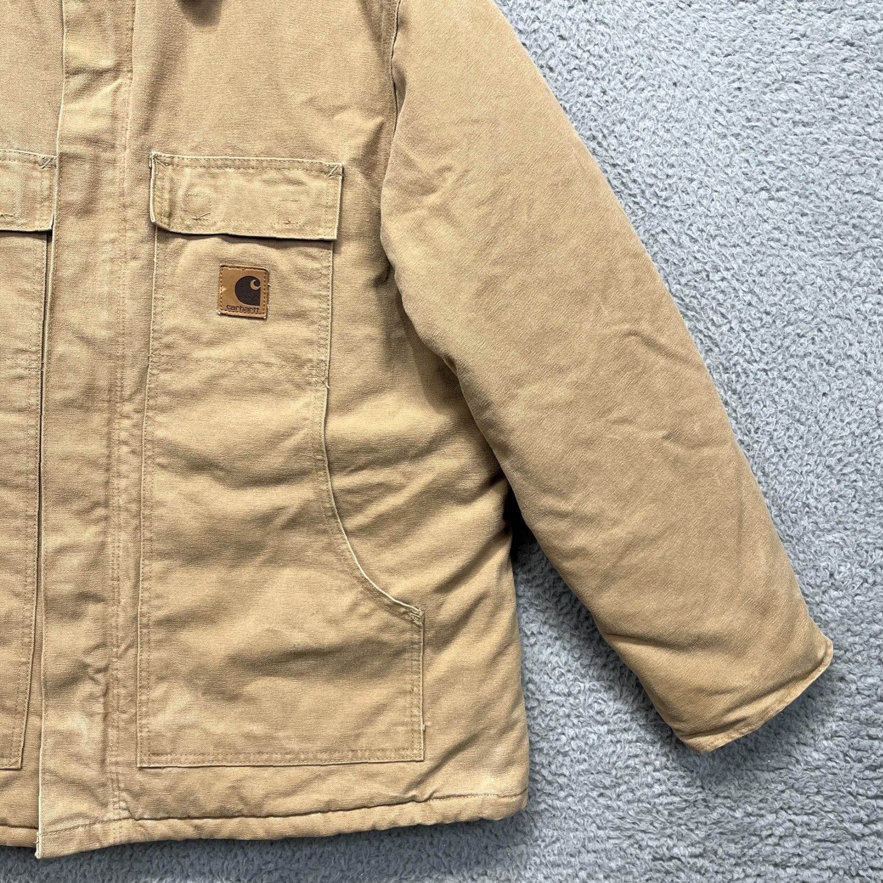 Carhartt VINTAGE Carhartt C26 Jacket Mens XL Brown Duck Canvas Arctic Coat Quilt Lined Ranch জ Size US XL / EU 56 / 4 - 5 Thumbnail