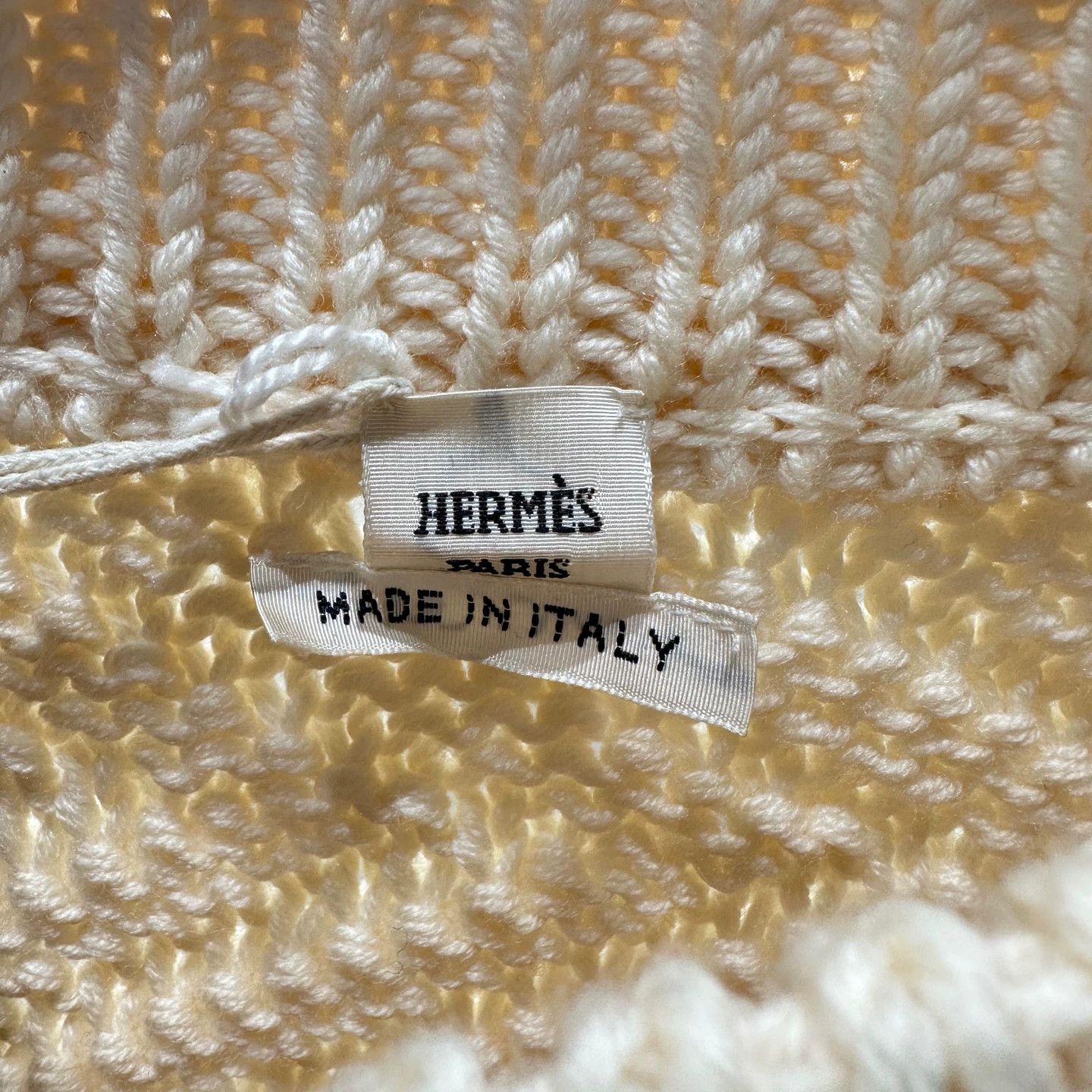Hermes Hermes mar76 off-shoulder motif button twill wool sweater 34 Size XS / US 0-2 / IT 36-38 - 3 Thumbnail