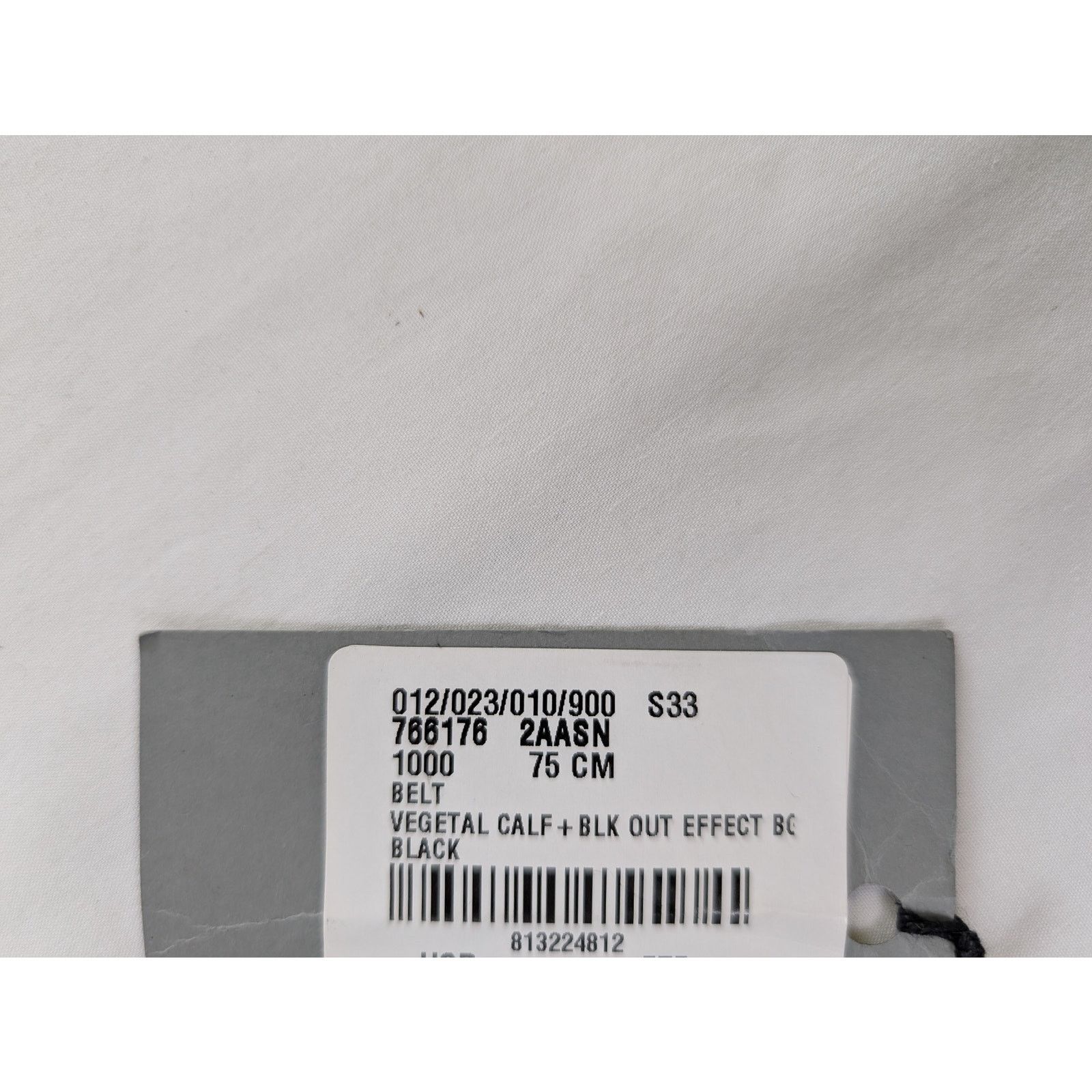 Balenciaga o1rshd1 Size: 75cm / Vegetal Calf Belt in Black Size 30 - 15 Thumbnail
