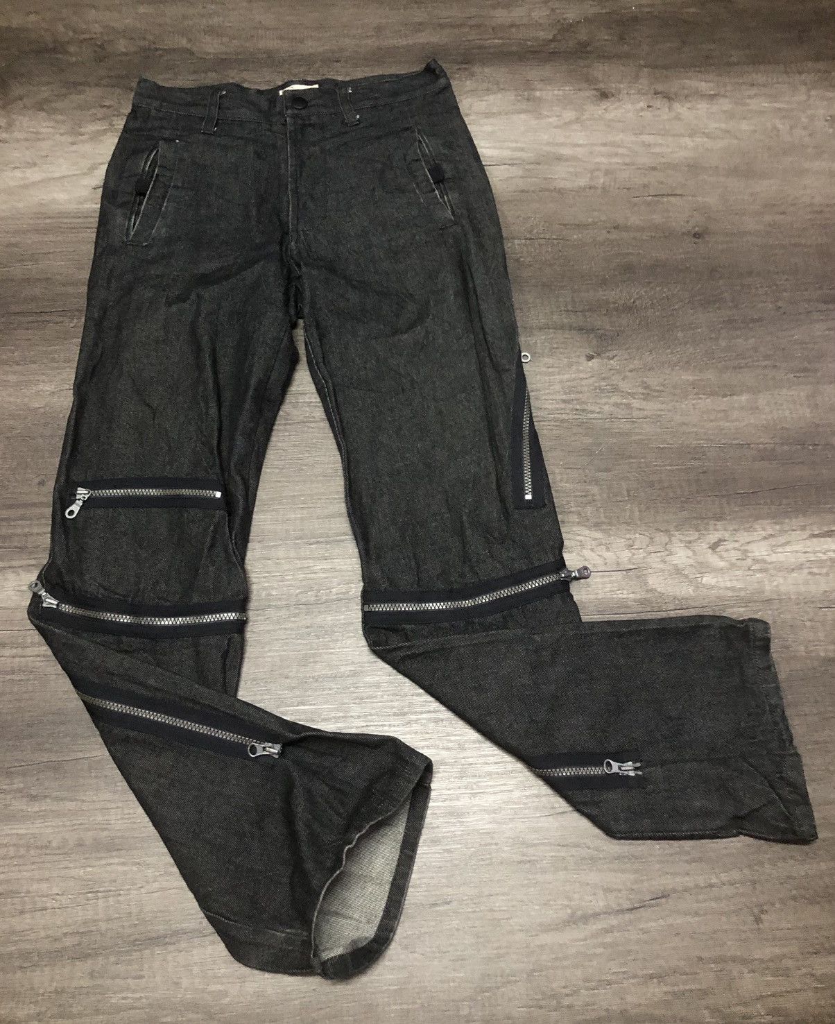If Six Was Nine × Japanese Brand × Le Grande Bleu (L.G.B.) Vintage Setting Ons Pants Bondage Zipper Design Size US 29 - 23 Thumbnail