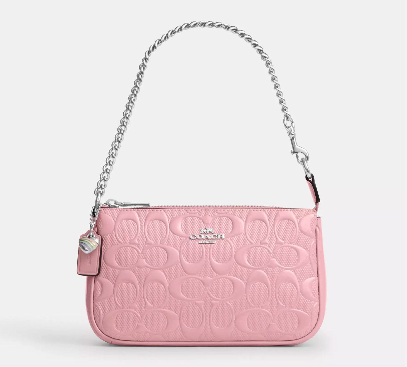 Coach Nolita 19 In Signature Leather With Heart Charm CCZ27 Size ONE SIZE - 7 Thumbnail