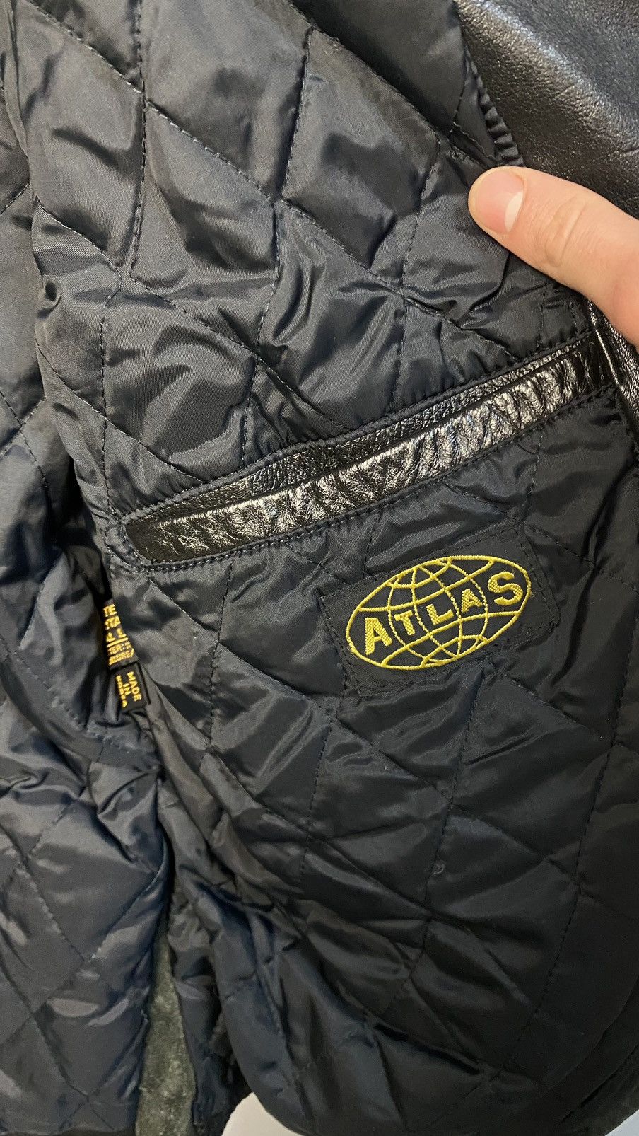 Leather Vintage Atlas Moto leather racing jacket Size US L / EU 52-54 / 3 - 10 Thumbnail