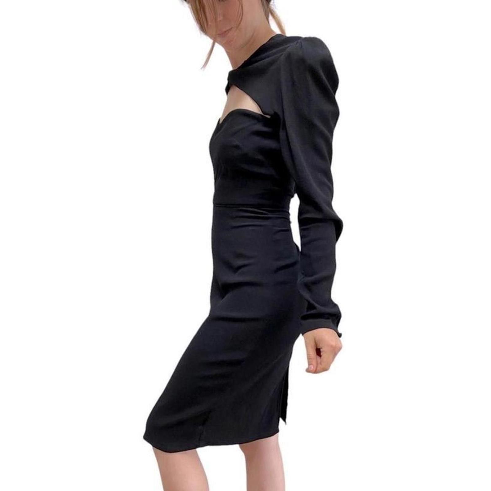 Designer Reformation Crepe Peek-a-Boo Sweetheart Cocktail Dress 12 Size XL / US 12-14 / IT 48-50 - 6 Thumbnail