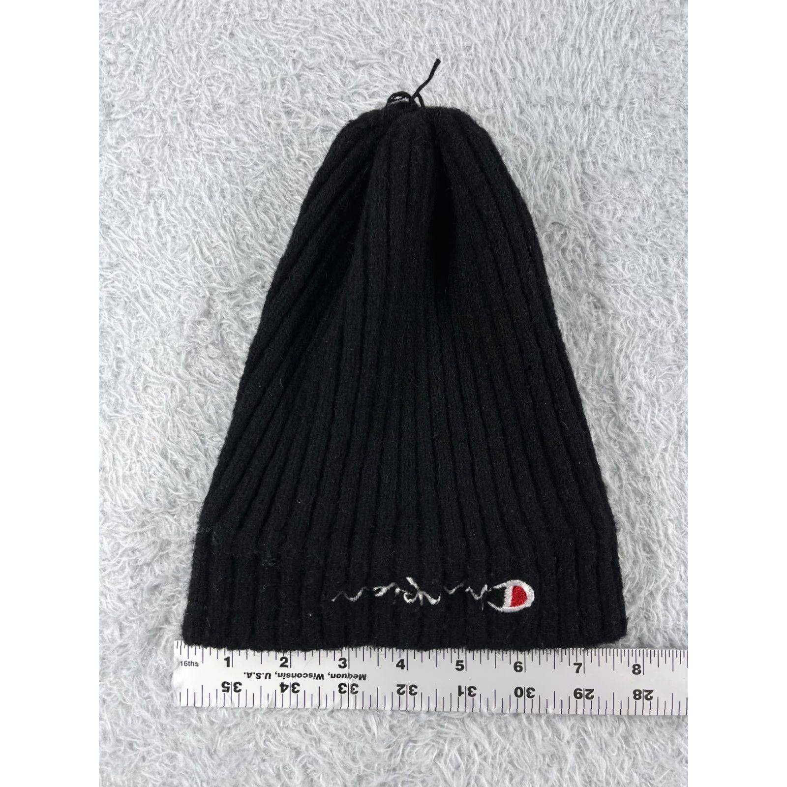 Champion Champion Beanie Headwear One Size Adult Black Knit Polyester Ski Outdoors Hat/Cap Mens Womens Unisex Beanie Size ONE SIZE - 5 Thumbnail