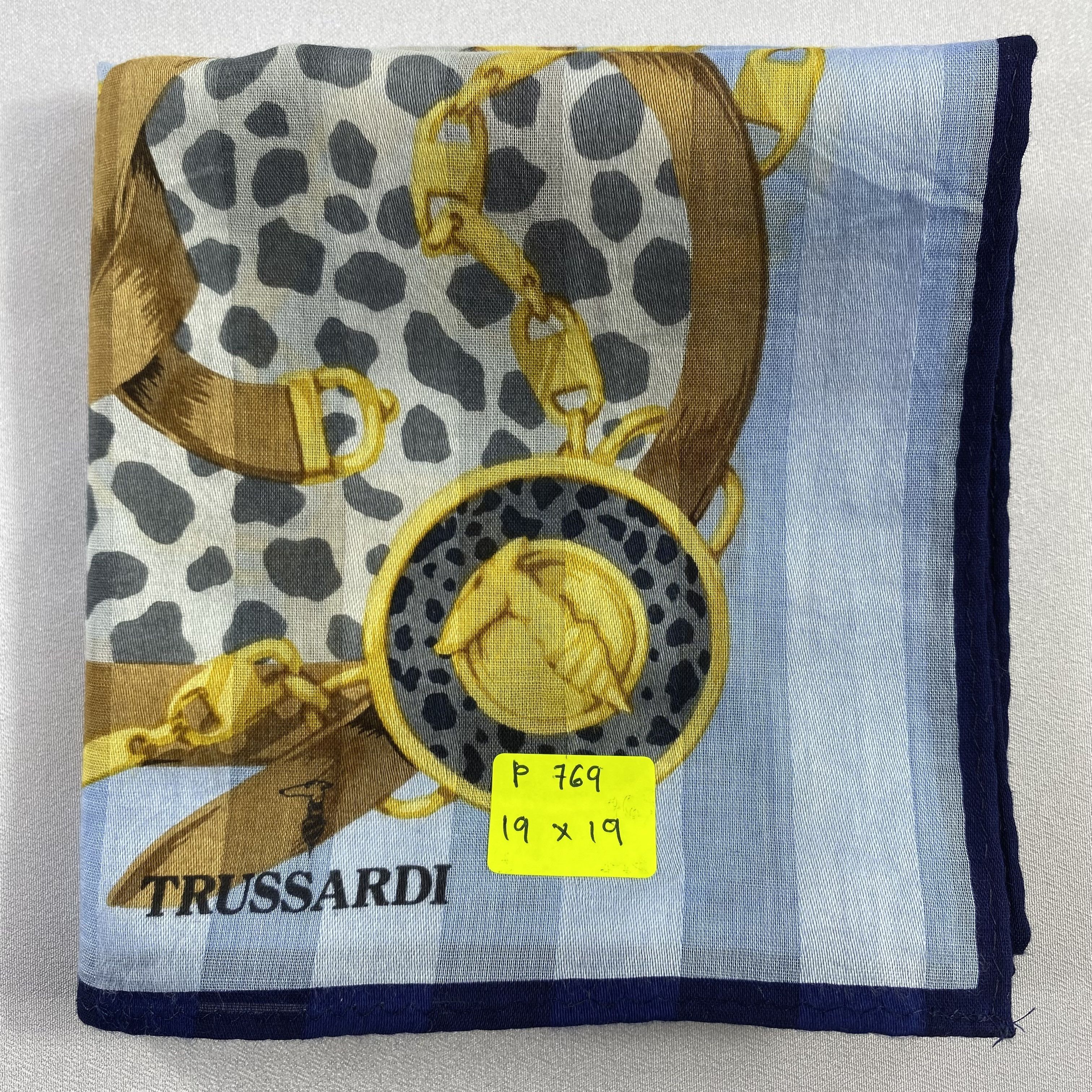 Trussardi × Vintage Trussardi Neckerchief / Bandana / Handkerchief-P769 Size ONE SIZE - 5 Thumbnail