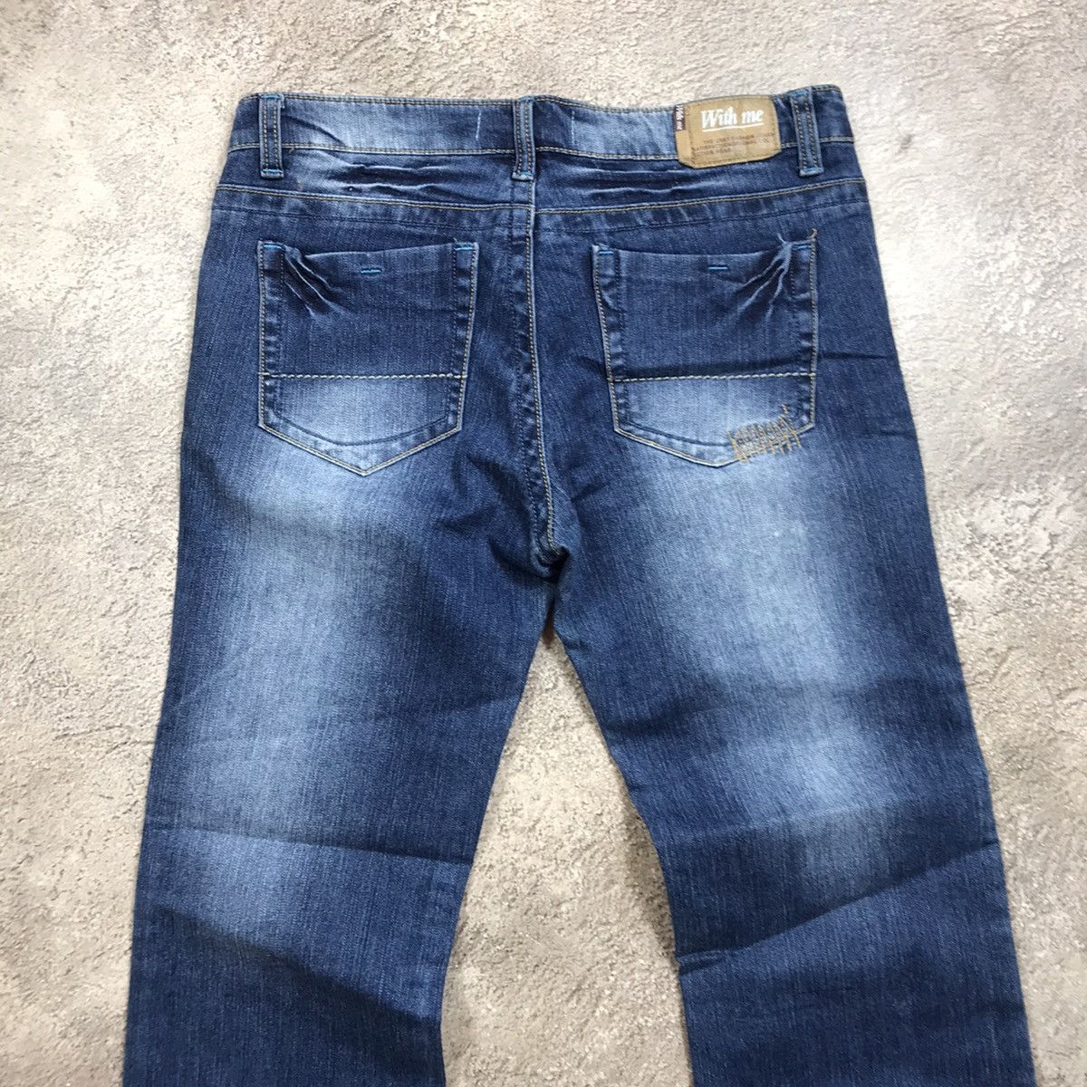 Vintage Vintage 90s Distressed Baggy Wide Leg Jeans Grunge Skate 31 Size 31" - 5 Thumbnail