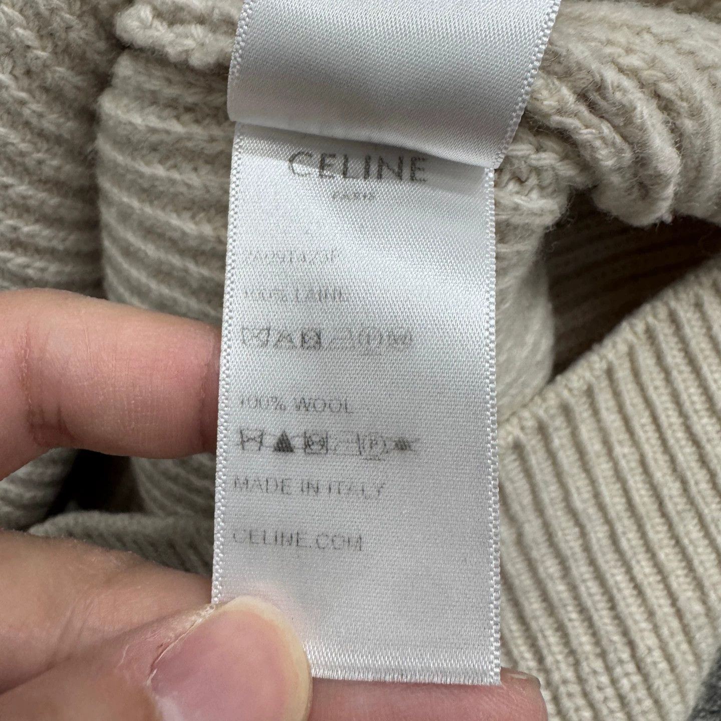 Celine Celine Embroidered Logo Wool Knit Sweater M 98 New Size M / US 6-8 / IT 42-44 - 3 Thumbnail