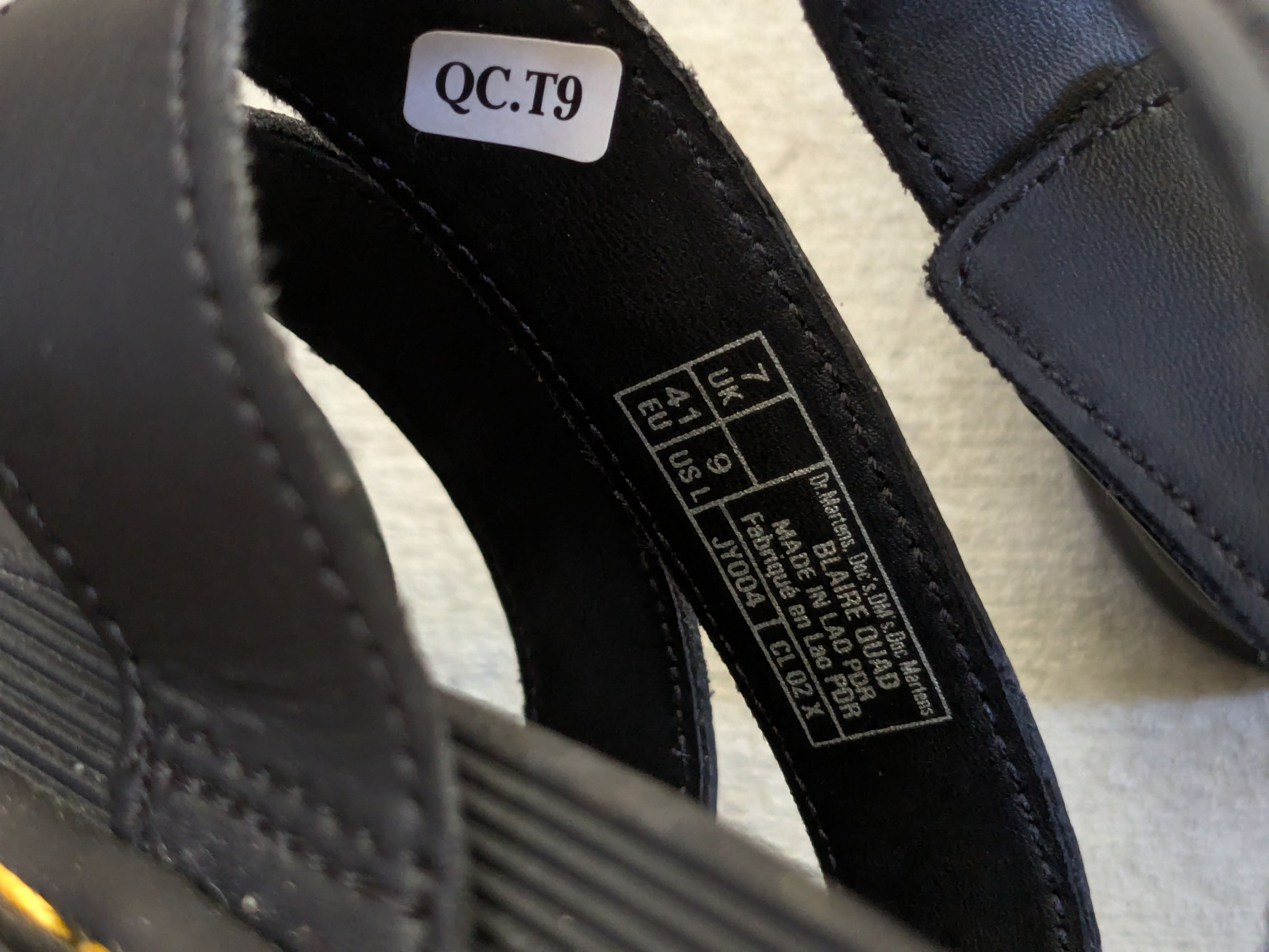 Dr. Martens Dr. Martens Blaire Quad Sandals Black Men 8 Leather Strap Size US 8 / EU 41 - 6 Thumbnail