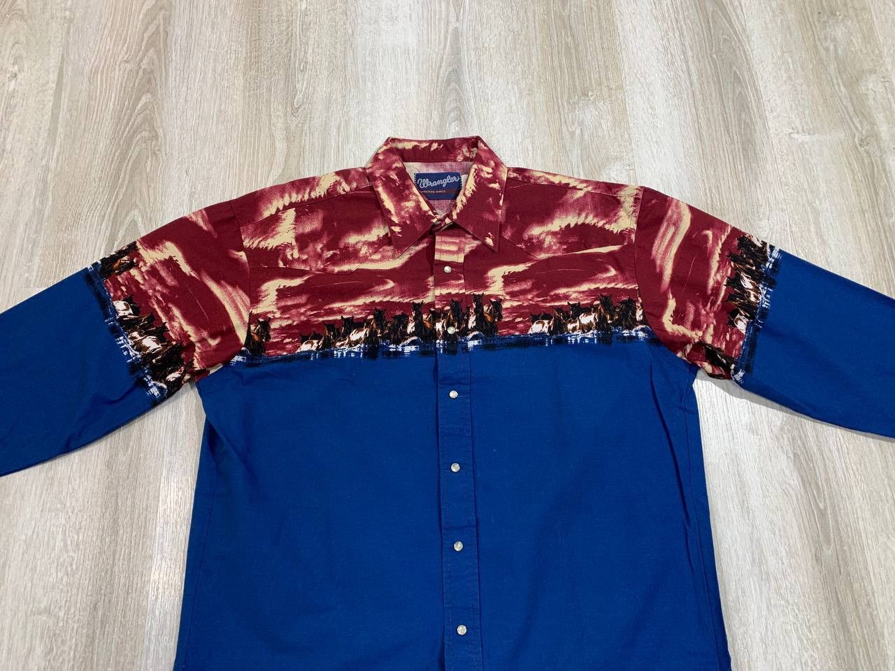 Vintage Mens vintage shirt Wrangler Size L Size US L / EU 52-54 / 3 - 2 Thumbnail