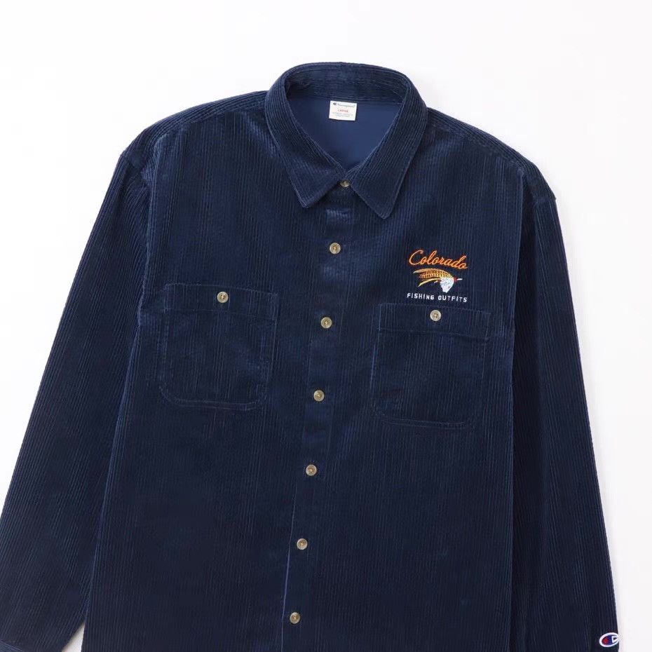 Champion Champion 24FW Men's Casual Long Sleeve Shirt Ｑ22 Size US M / EU 48-50 / 2 - 6 Thumbnail