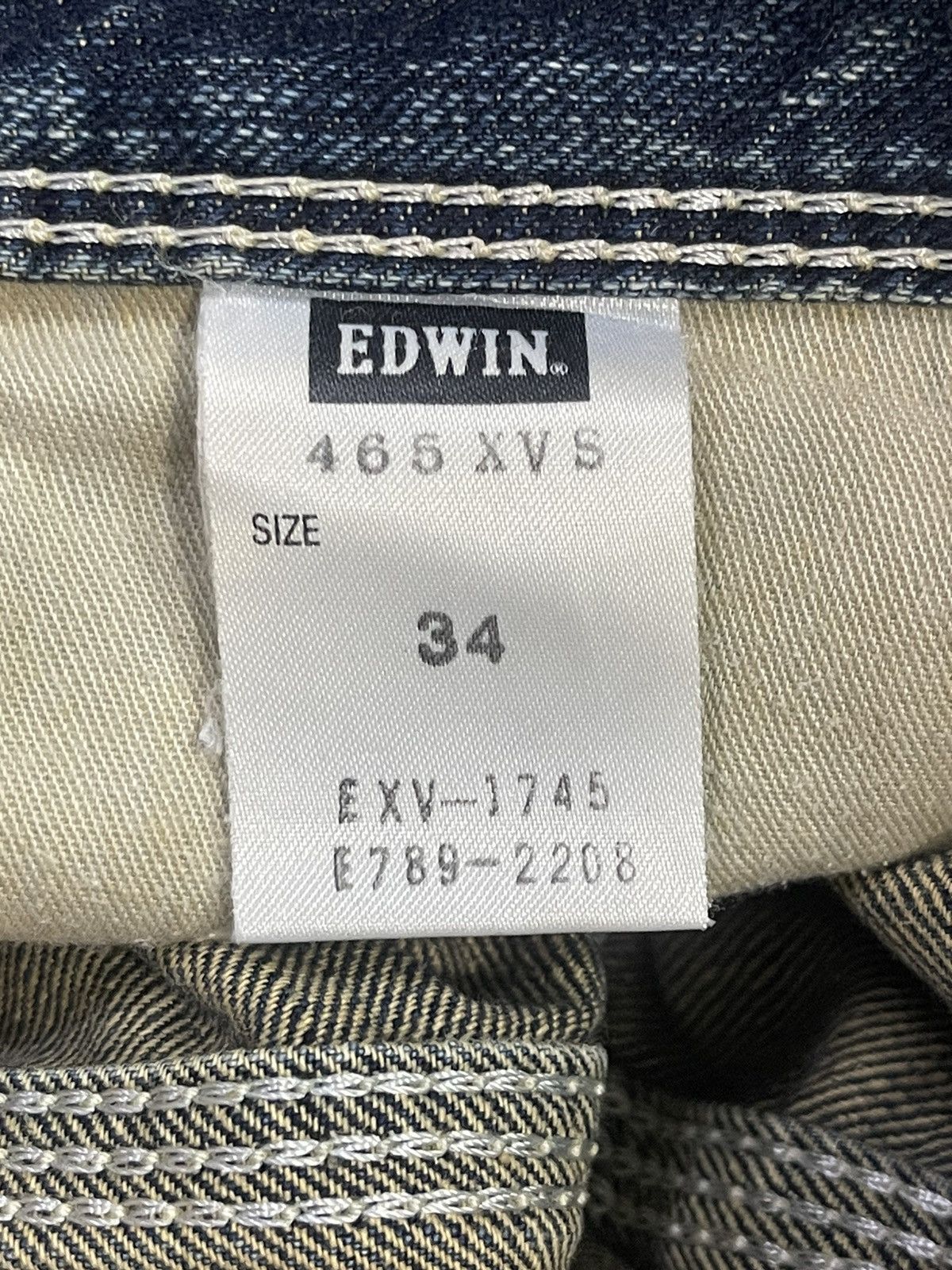 Edwin Edwin XV Exclusive Vintage Faded Wash Distress Baggy Jeans Size US 36 / EU 52 - 11 Thumbnail