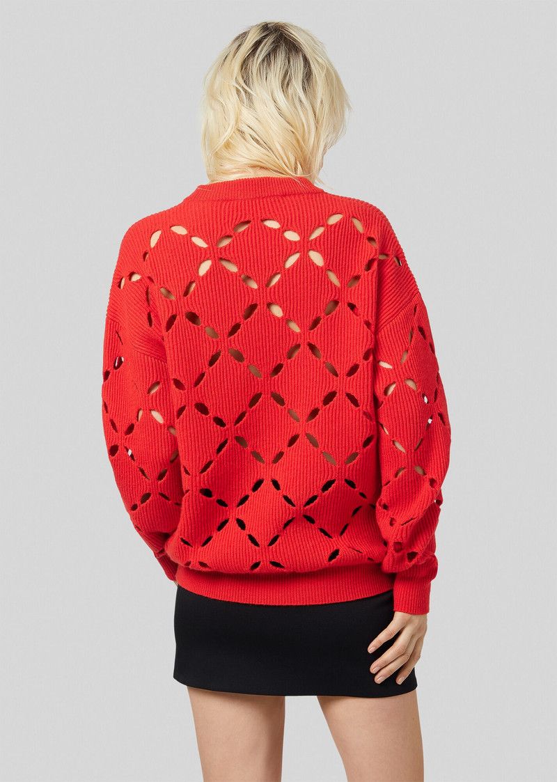 Versace o1y0226 Sweater in Red Size XS / US 0-2 / IT 36-38 - 4 Thumbnail