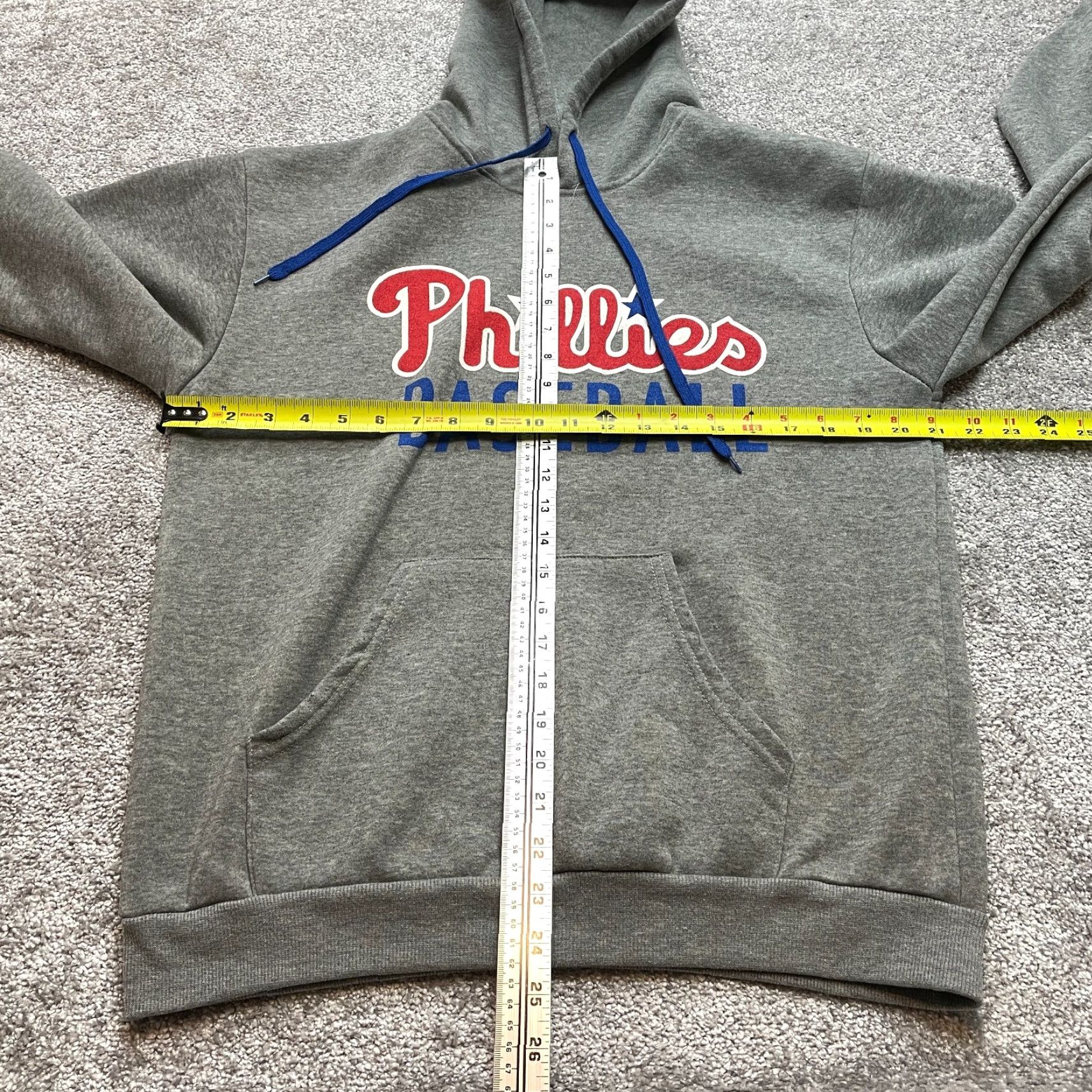 Logo 7 VINTAGE Phillies Hoodie Sweatshirt Unbranded Hoodie Mens Small Gray Pullover Pockets Logo Baseball Size US S / EU 44-46 / 1 - 3 Thumbnail