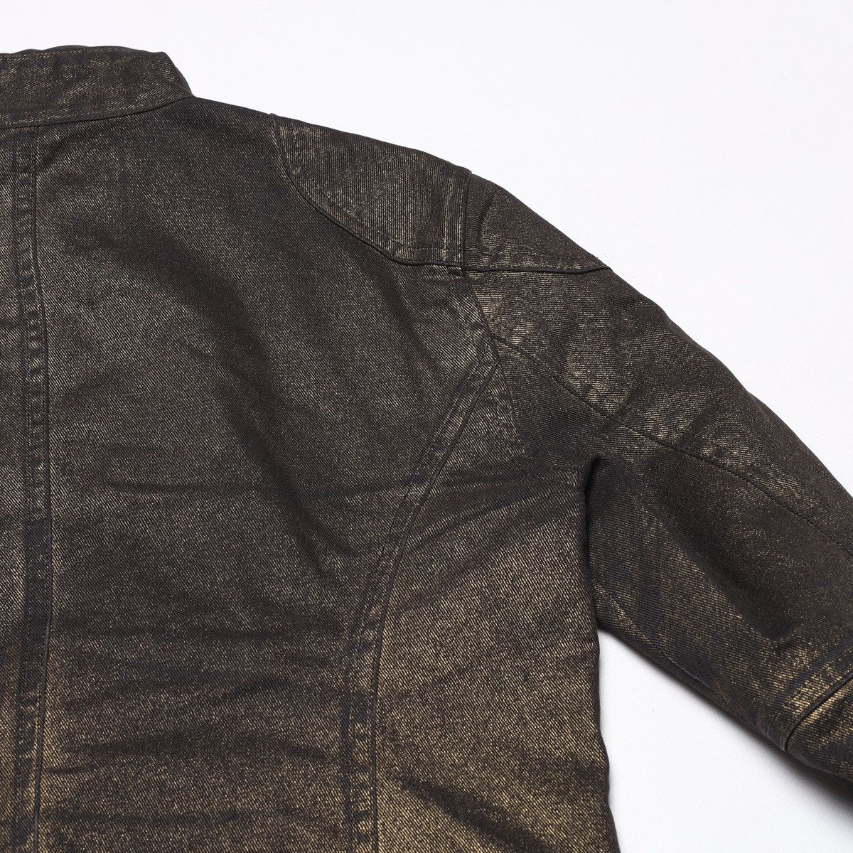 Ralph Lauren Ralph Lauren Jeans Co Bronze Brown Glitter jacket Biker Crop Size XS / US 0-2 / IT 36-38 - 15 Thumbnail