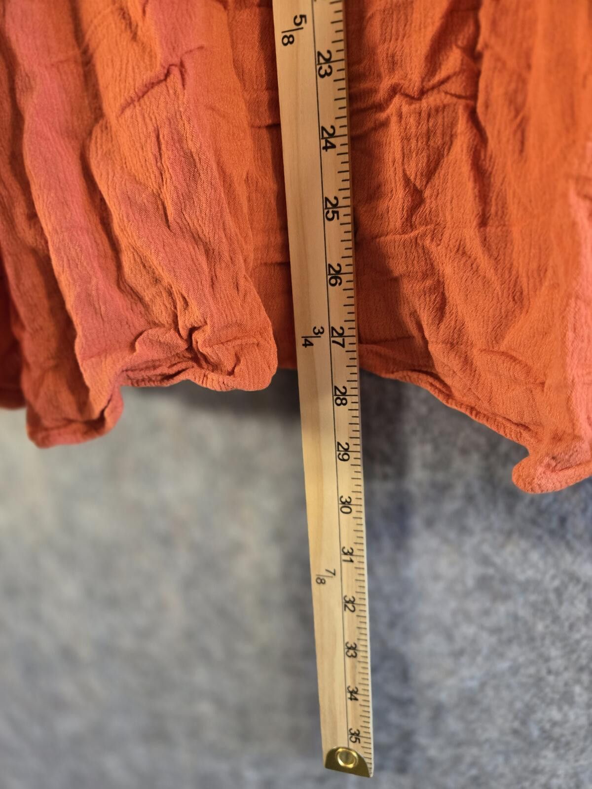 Other Torrid 3X Burn Orange Crinkle Cami Boho Resort Festival Size 3XL / US 20-22 - 5 Thumbnail