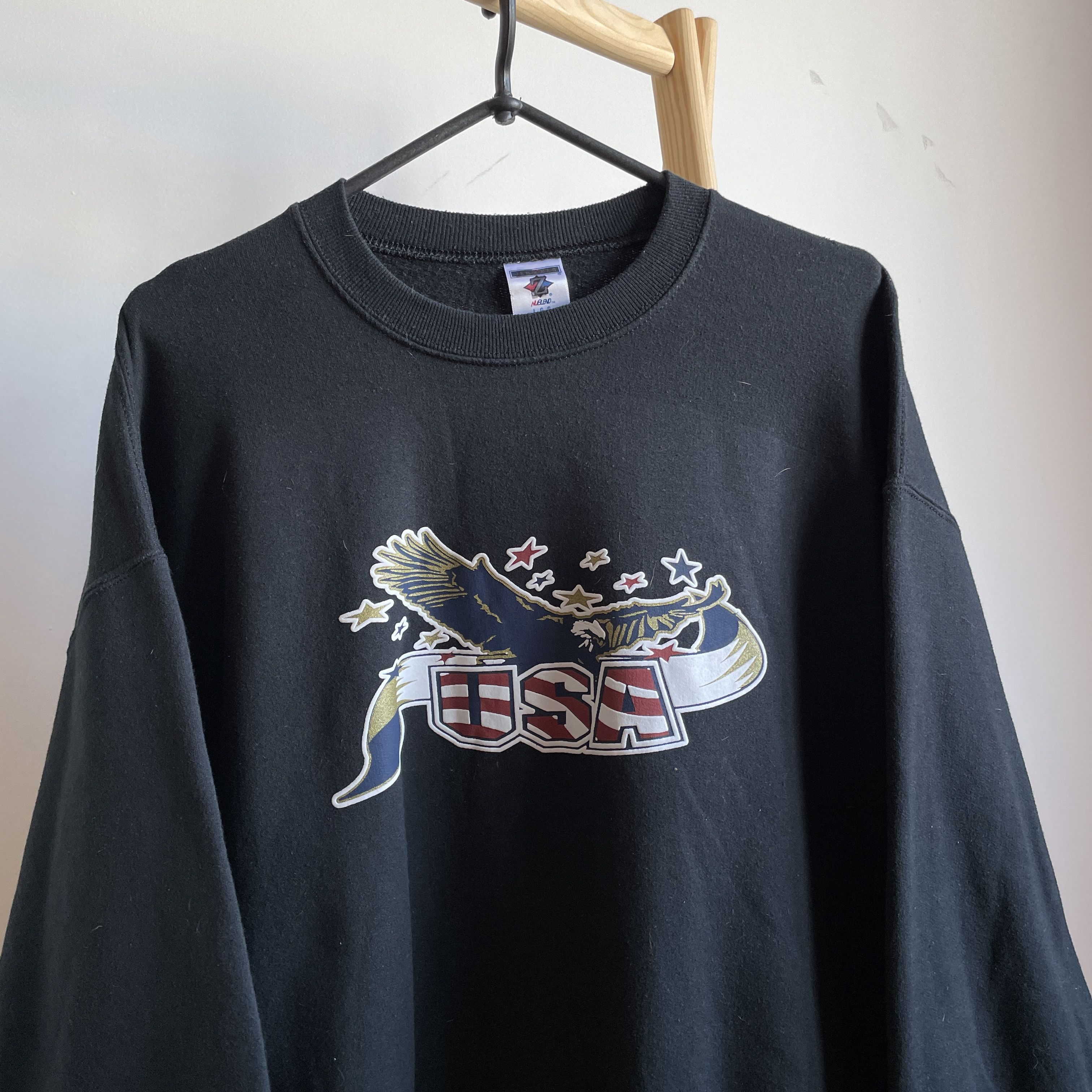 Vintage USA Spell Out Vintage Sweatshirt Size L Size US L / EU 52-54 / 3 - 3 Thumbnail