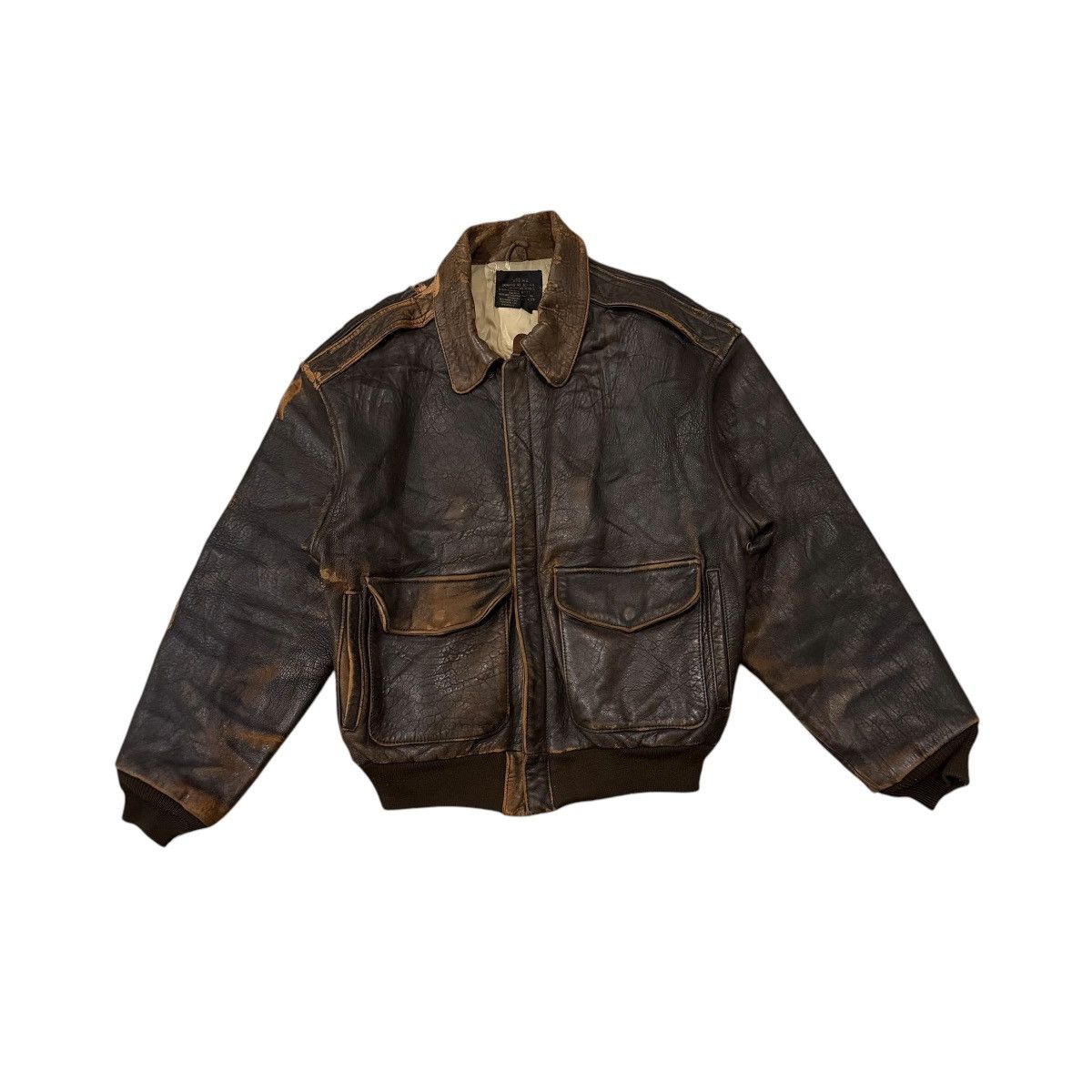 Avirex × Military VINTAGE AVIREX TYPE-A2 FLIGHT BOMBER