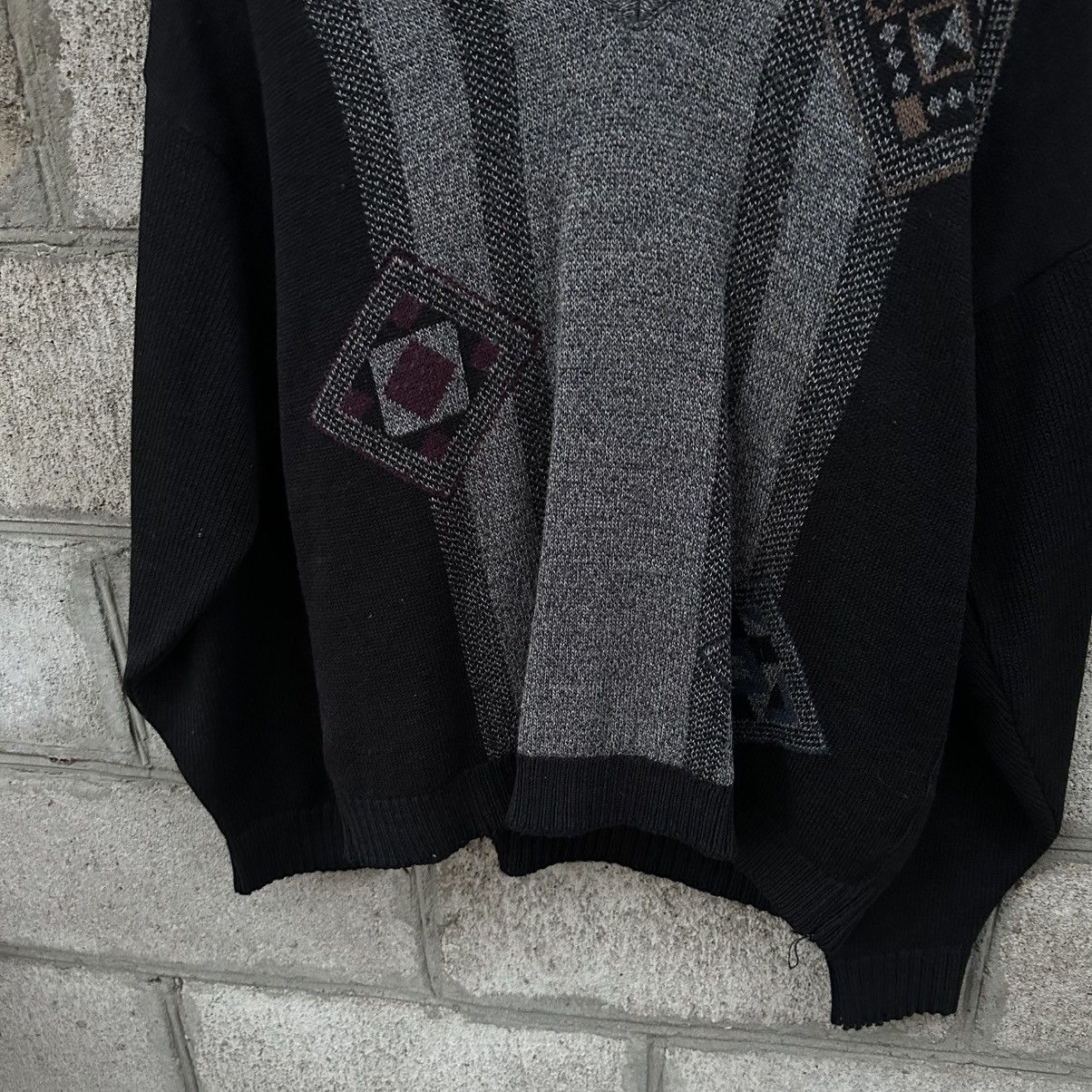 Aran Isles Knitwear Vintage Greenwods V Neck Abstractive Knit Sweater Size M Y2K Size US M / EU 48-50 / 2 - 3 Thumbnail