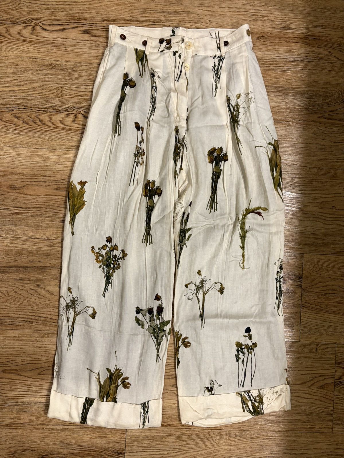 Archivio J.M. Ribot Lined Floral Trousers