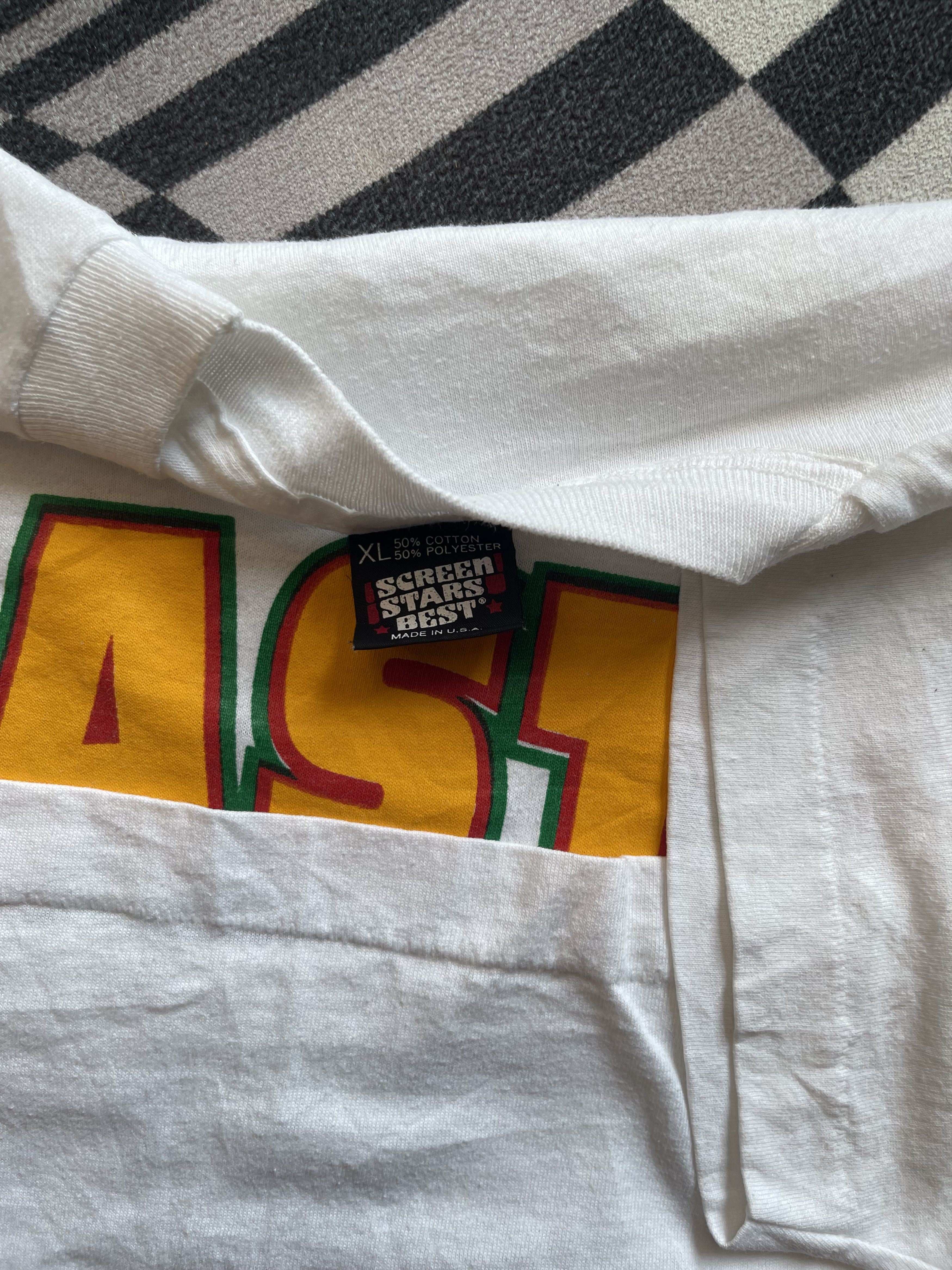 Vintage Vintage 90s Rasta University "High In Higher Learning" Tee Size US XL / EU 56 / 4 - 5 Thumbnail