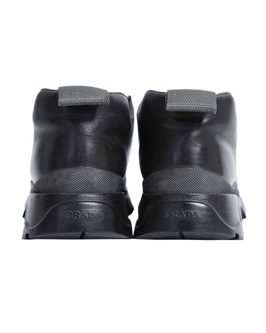 Prada Miu Miu Black Leather Sneakers Size US 8 / IT 38 - 5 Thumbnail