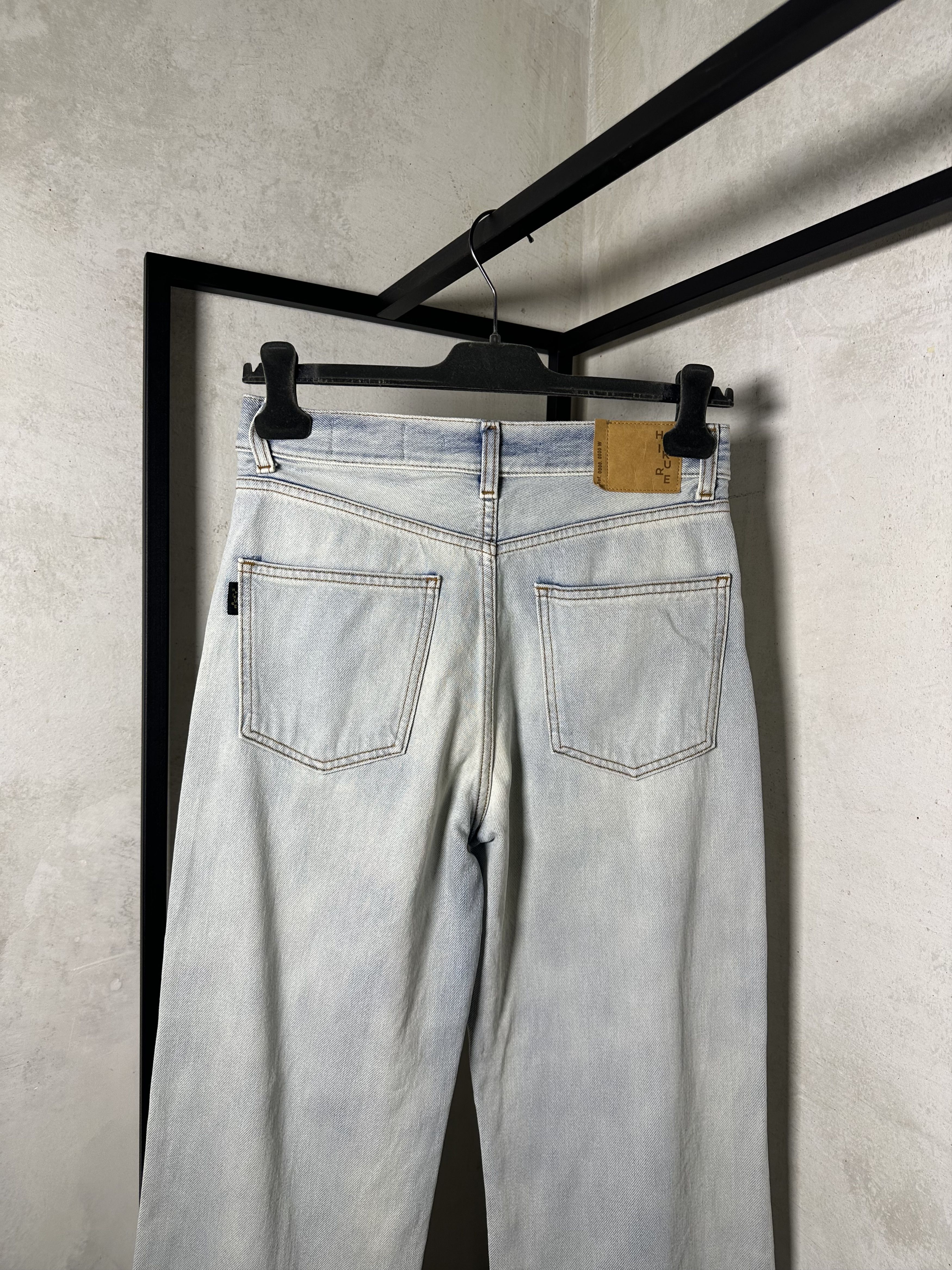 Haikure Haikure Worn Blue Straight Jeans Size 26" / US 2 / IT 38 - 6 Thumbnail