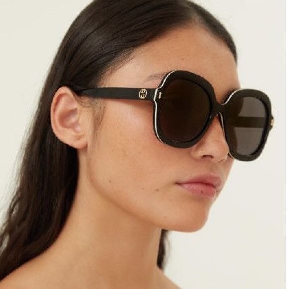 NEW Gucci GG1240S Black Oversized Rounded Sunglasses Gucci GG1240S Oversized Black Sunglasses – Designer Daydream main image 4