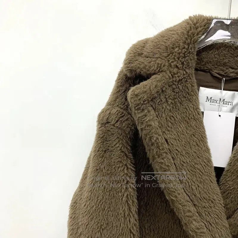 Max Mara MaxMara Brown Alpaca Wool Women's Coat . Size XS / US 0-2 / IT 36-38 - 3 Thumbnail