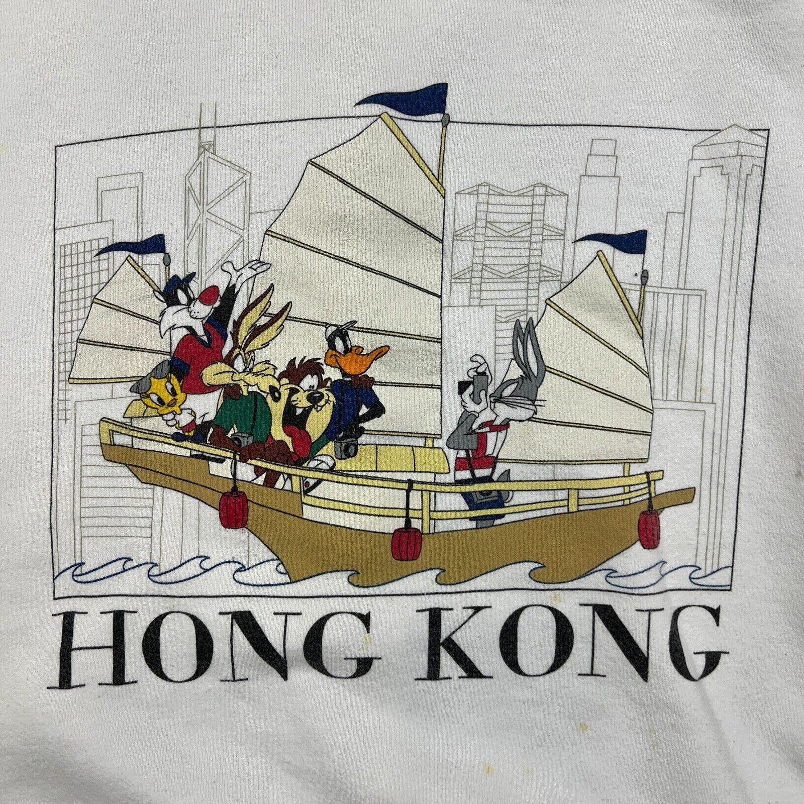 Vintage × Warner Bros VTG 1995 Looney Tunes Sweatshirt Medium Warner Bugs Bunny Size US M / EU 48-50 / 2 - 2 Thumbnail