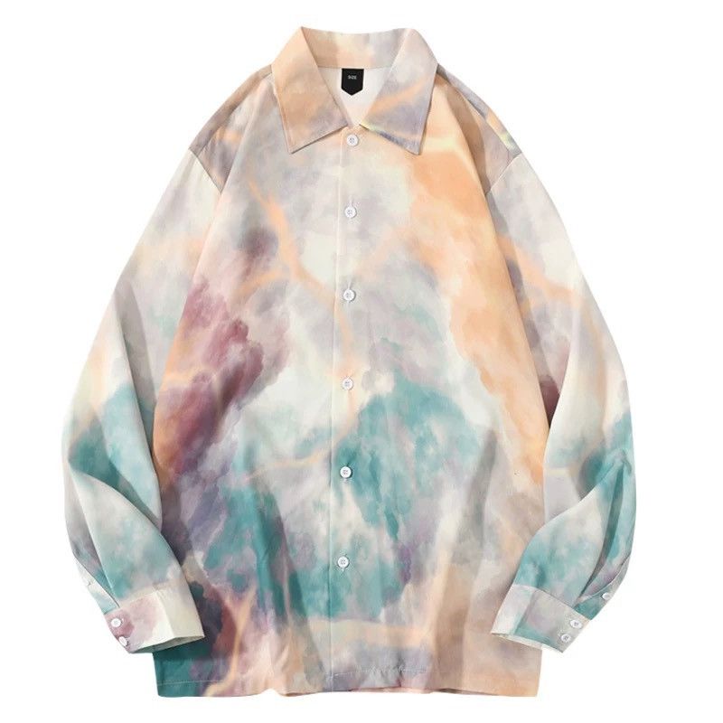 Other Tye Dye Multi-color Button Up Shirt Size US M / EU 48-50 / 2 - 1 Thumbnail